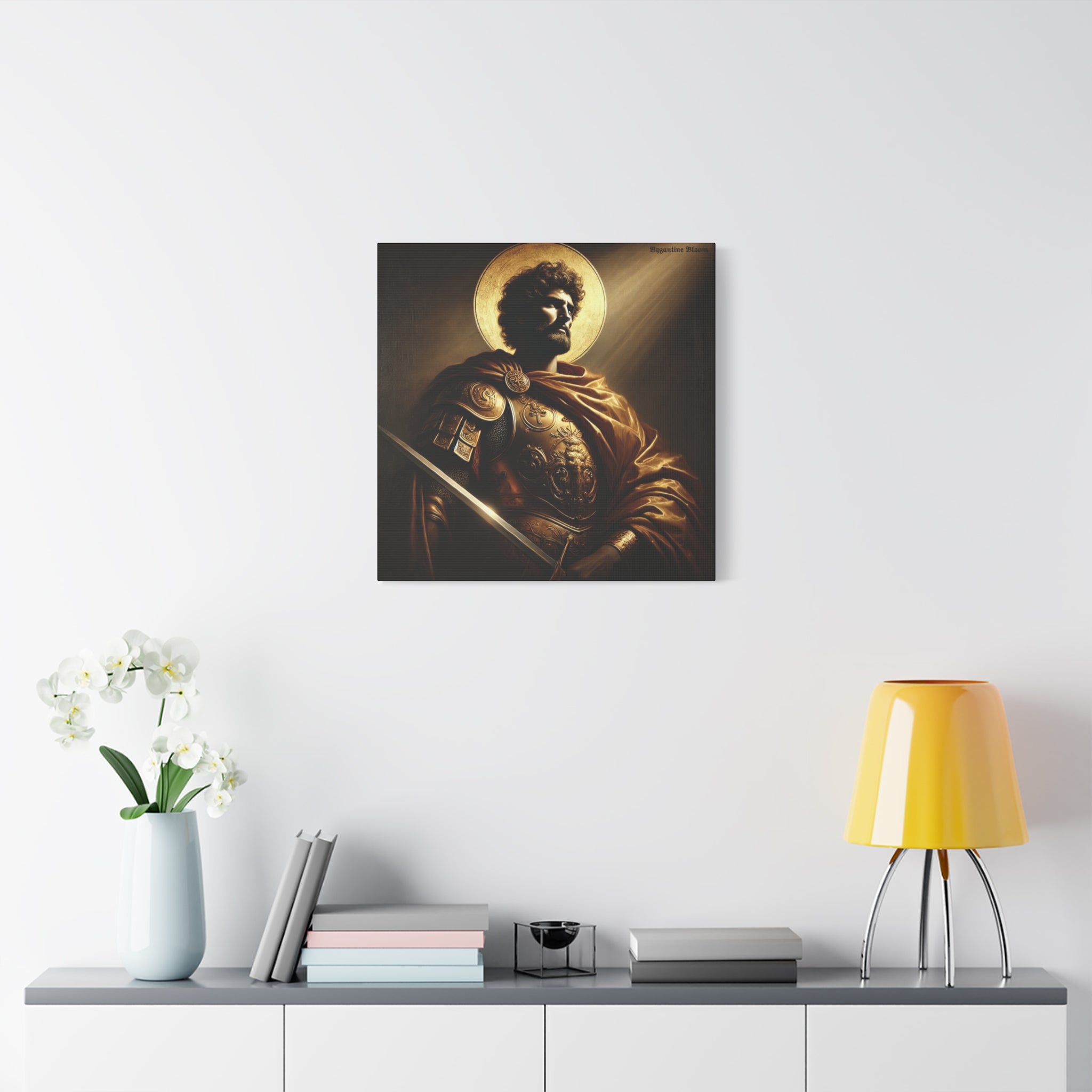 Heroic Saint Matte Canvas Wall Art - 1.25" Stretched