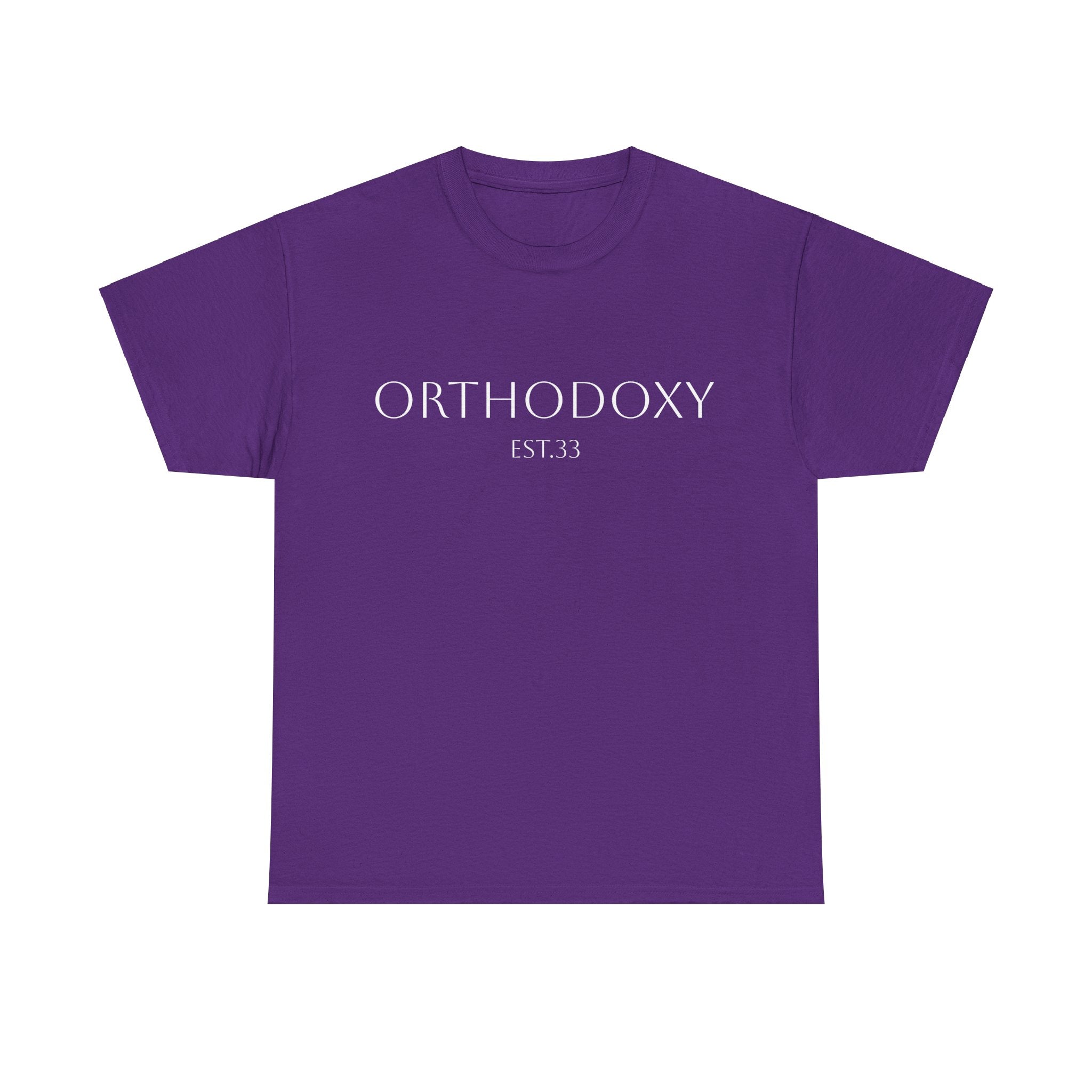 Orthodoxy Established 33 Unisex Heavy Cotton Tee