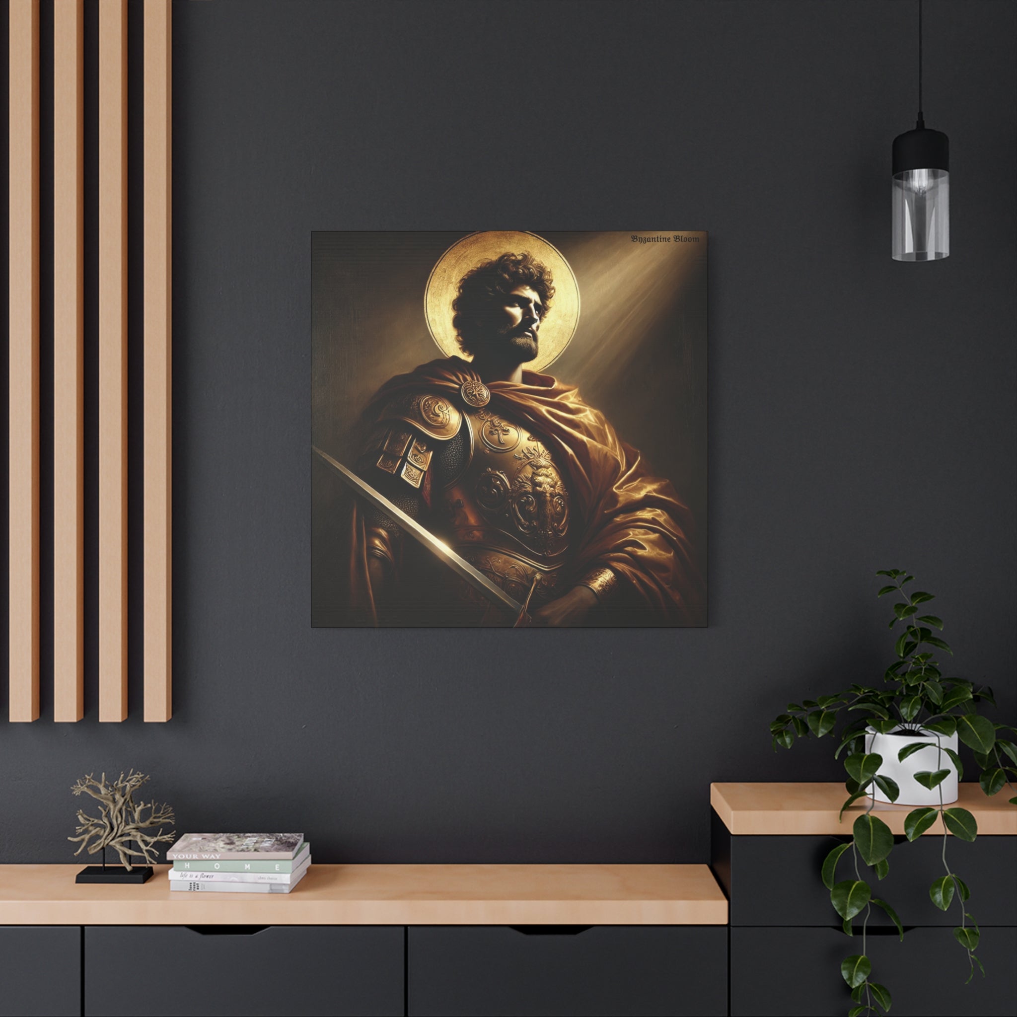 Heroic Saint Matte Canvas Wall Art - 1.25" Stretched