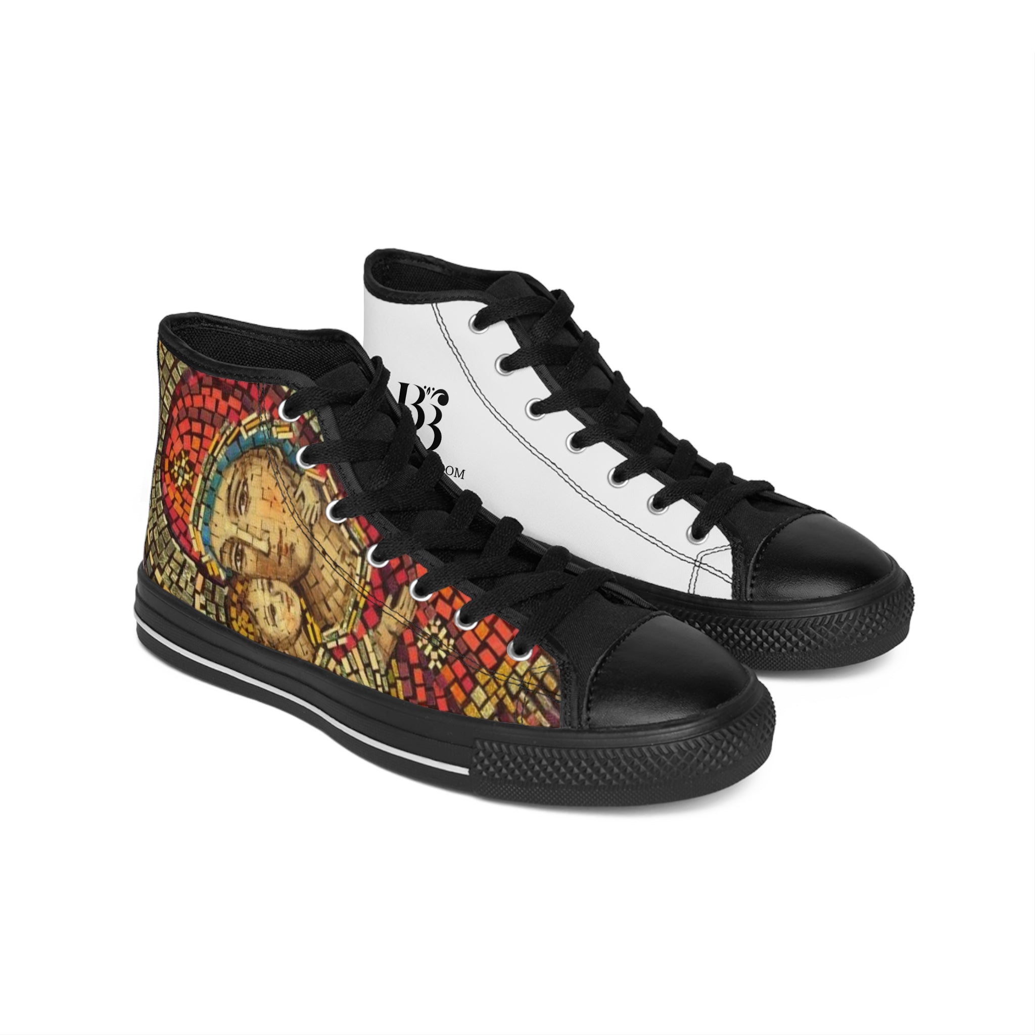 Artistic High-Top Sneakers with Iconic Design