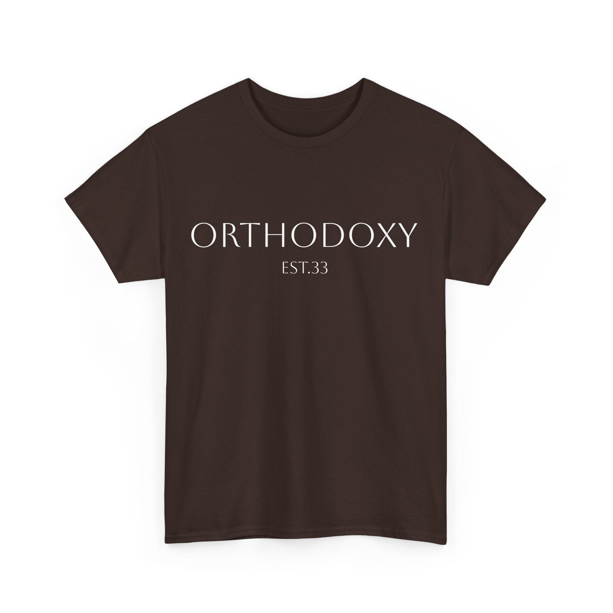 Orthodoxy Established 33 Unisex Heavy Cotton Tee