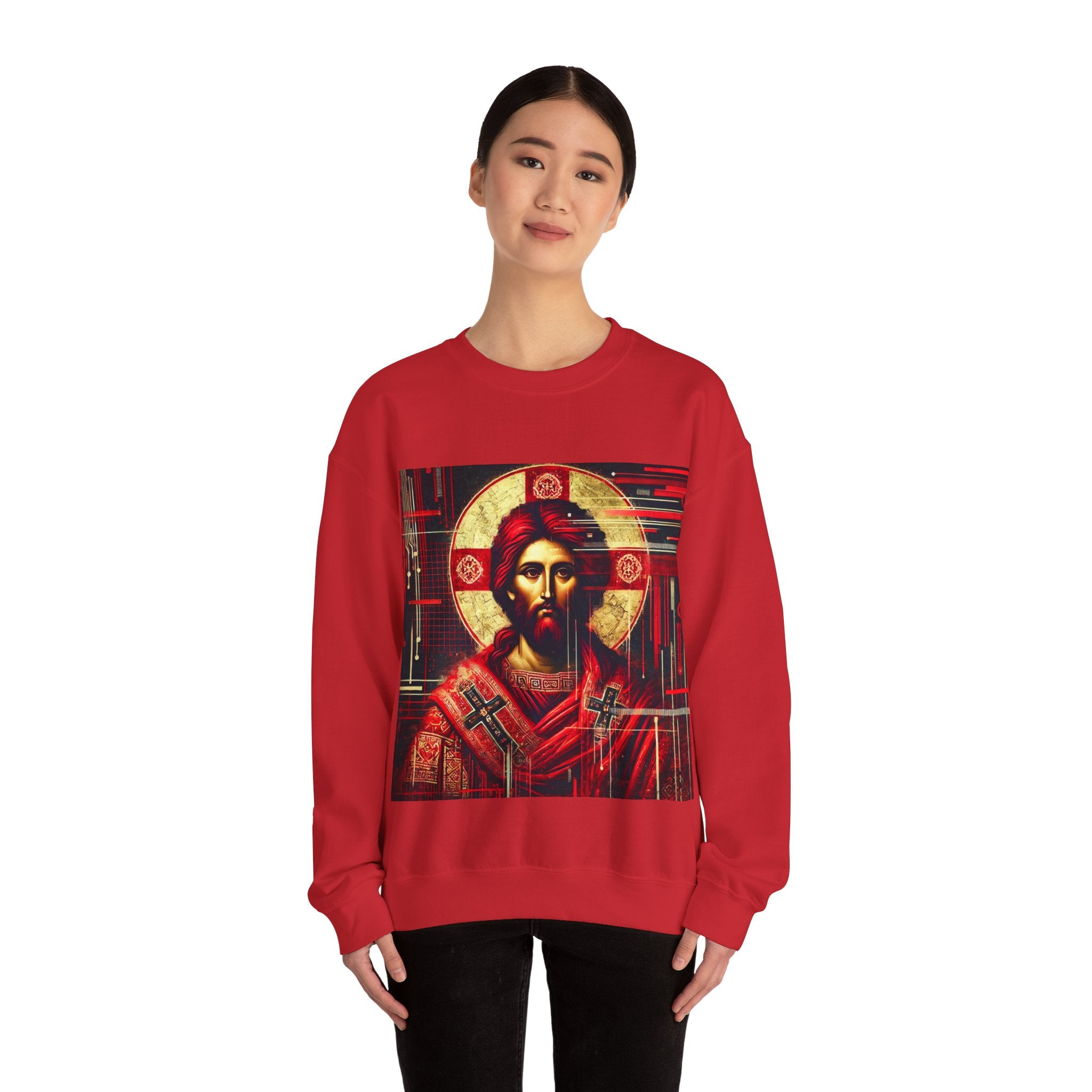 Christian Icon Crewneck Sweatshirt - Unisex Heavy Blend™