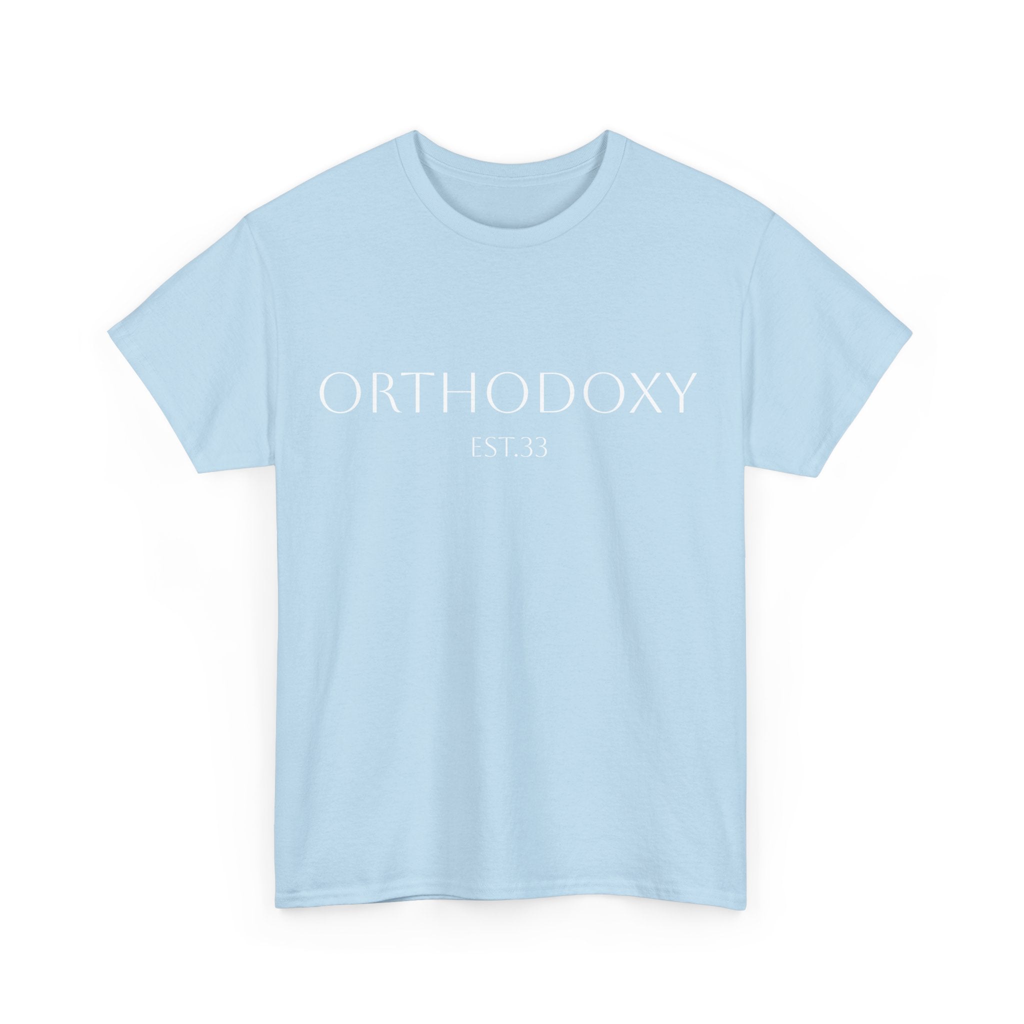 Orthodoxy Established 33 Unisex Heavy Cotton Tee