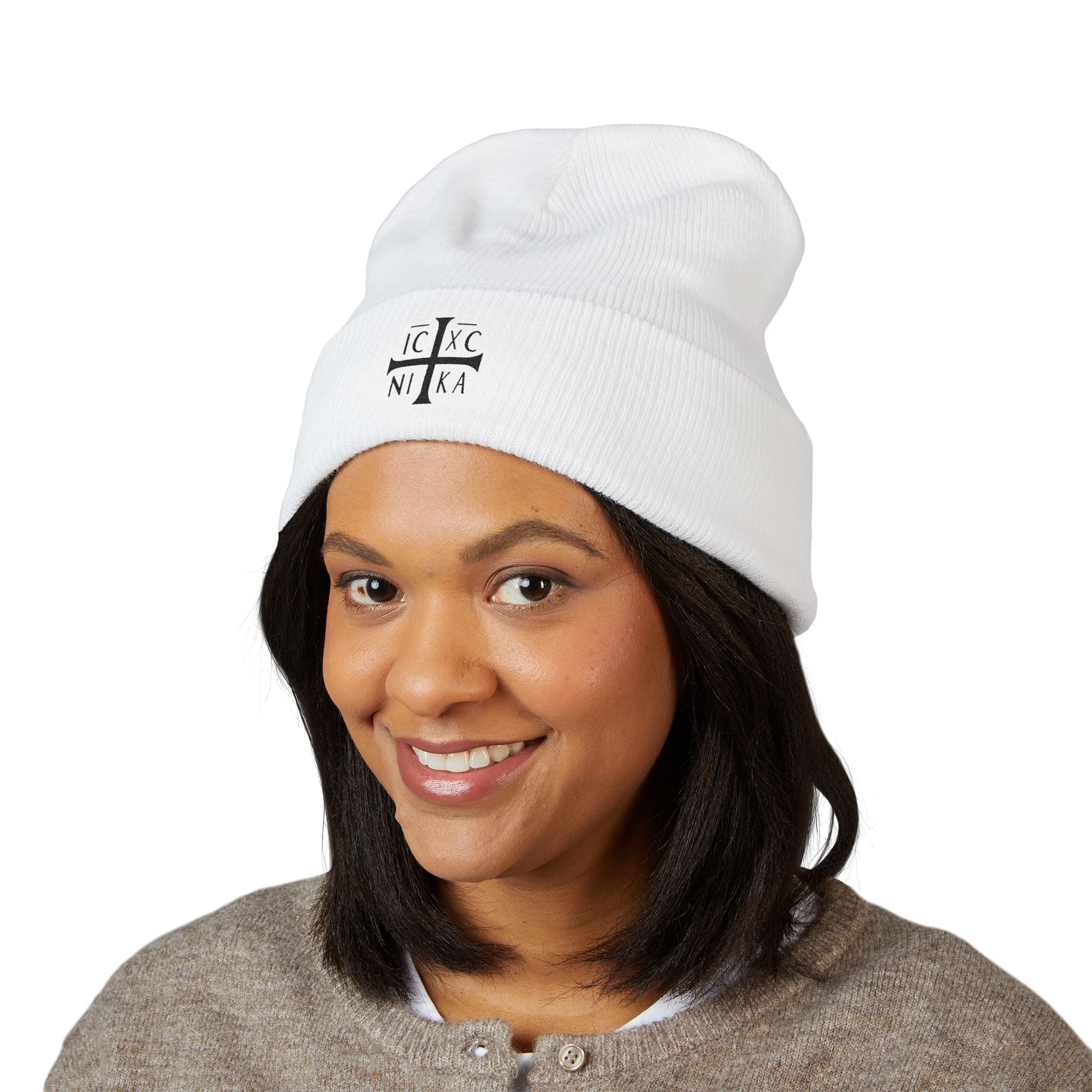 Embroidered IC XC NIKA Beanie