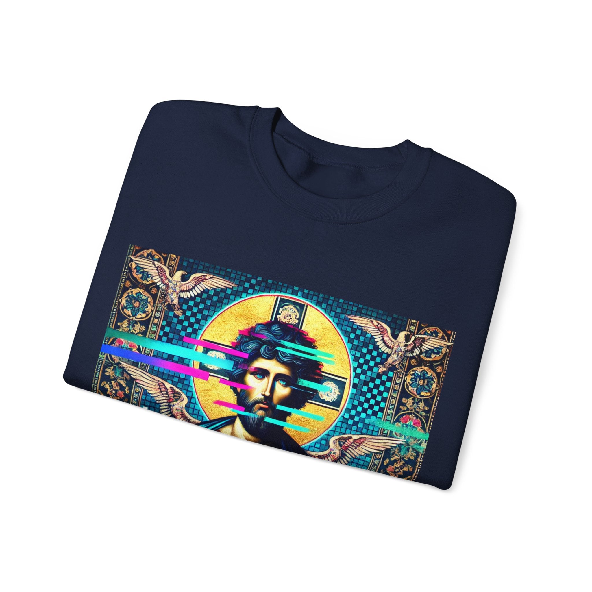 Vintage Christ Graphic Crewneck Sweatshirt - Unisex Heavy Blend™
