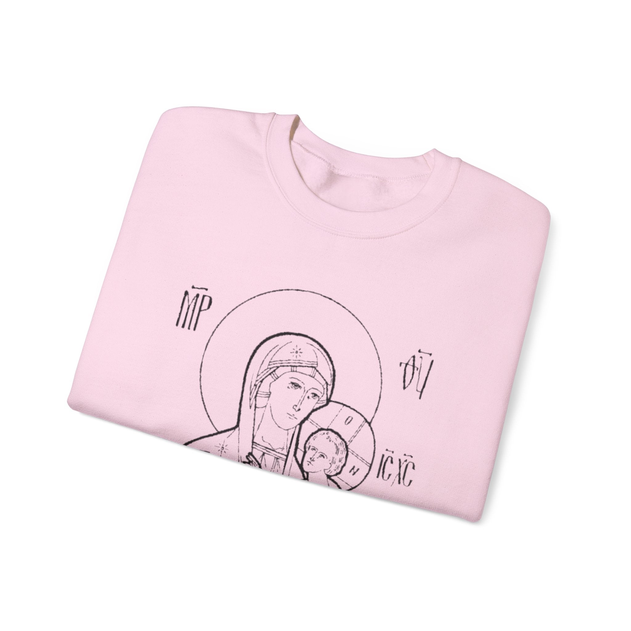 Holy Mother Unisex Sweatshirt – Vintage Religious Design
