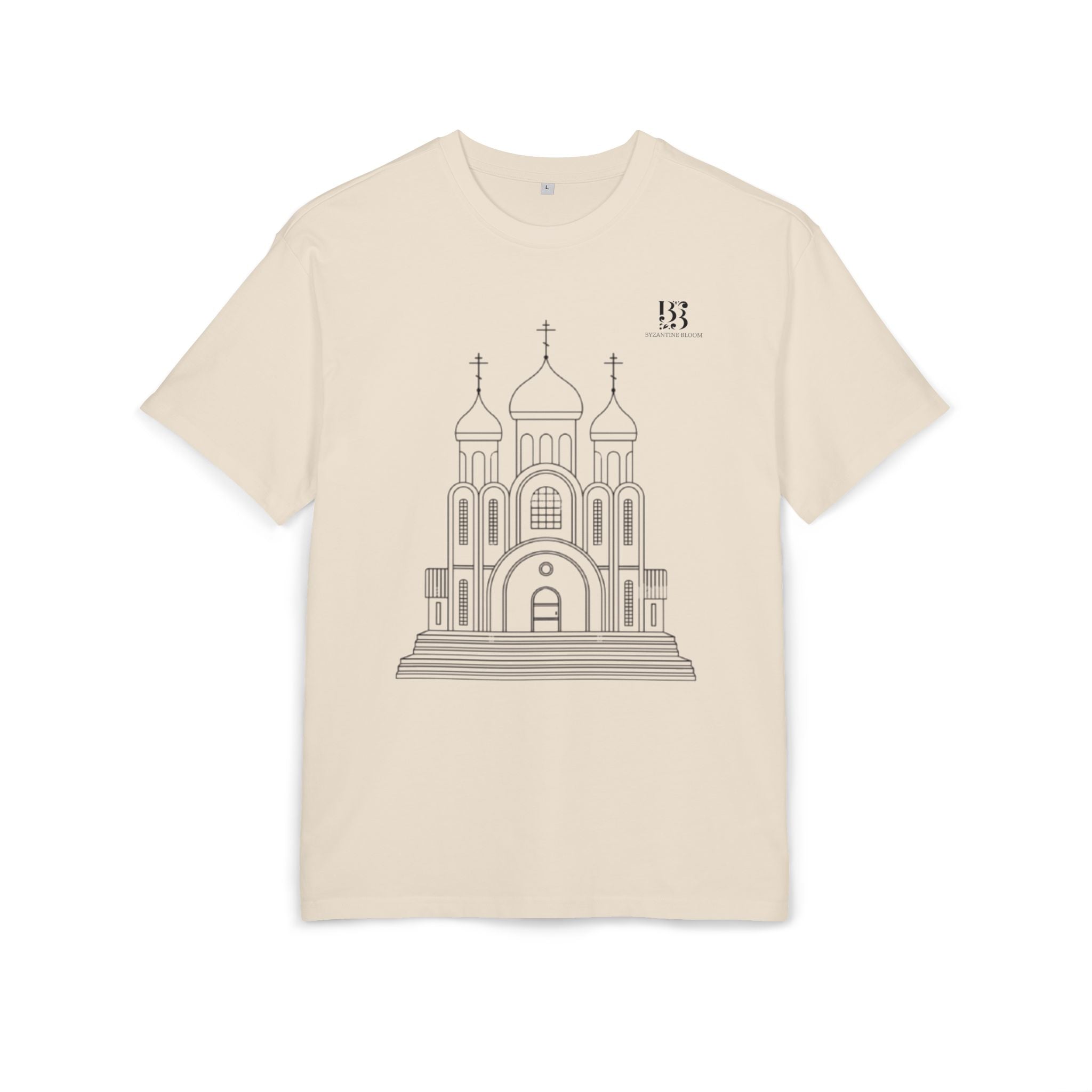 Unisex Oversize Tee with Cathedral Design - Perfect for Everyday Wear or Special Occasions