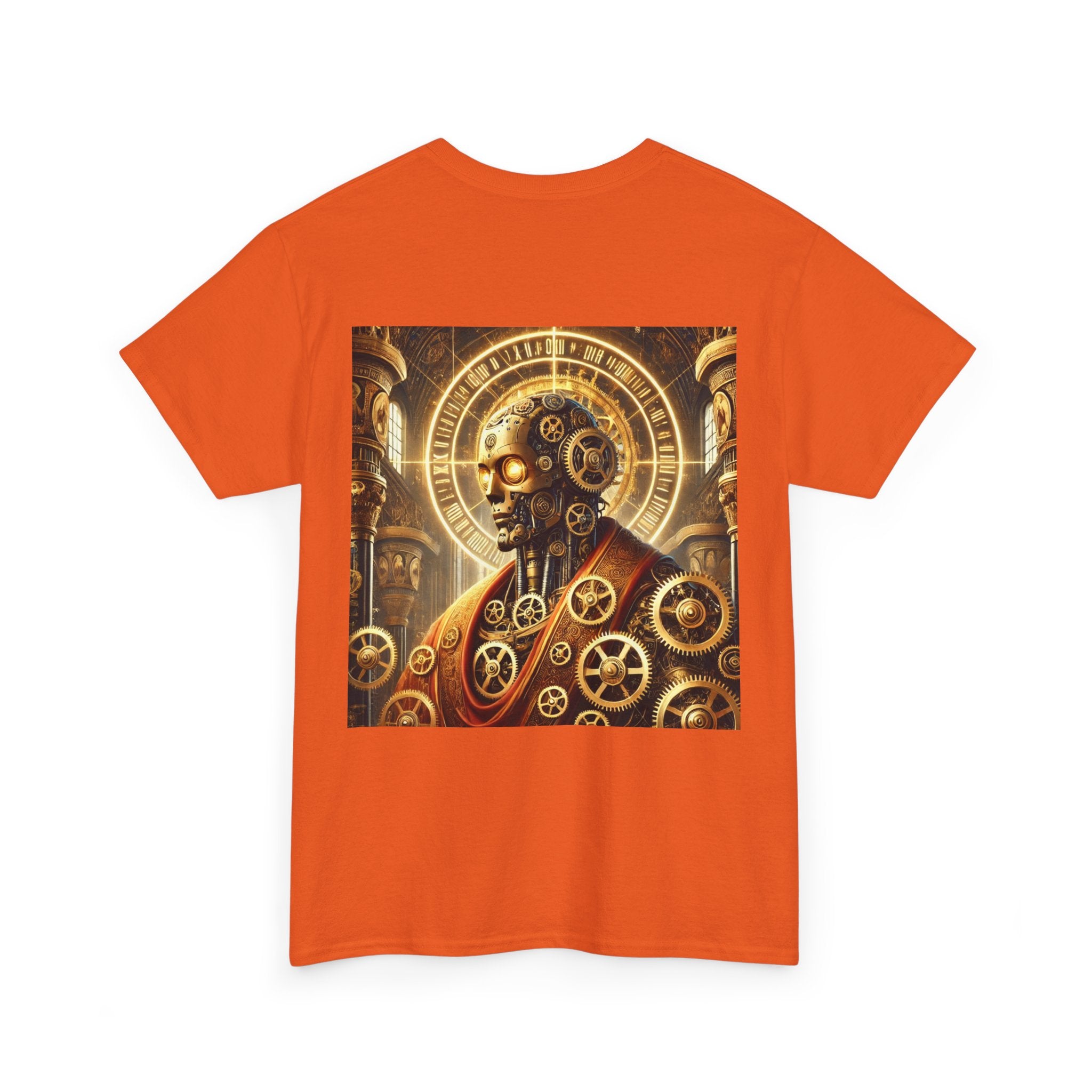 Steampunk Gear Unisex Heavy Cotton Tee - Unique Mechanical Design
