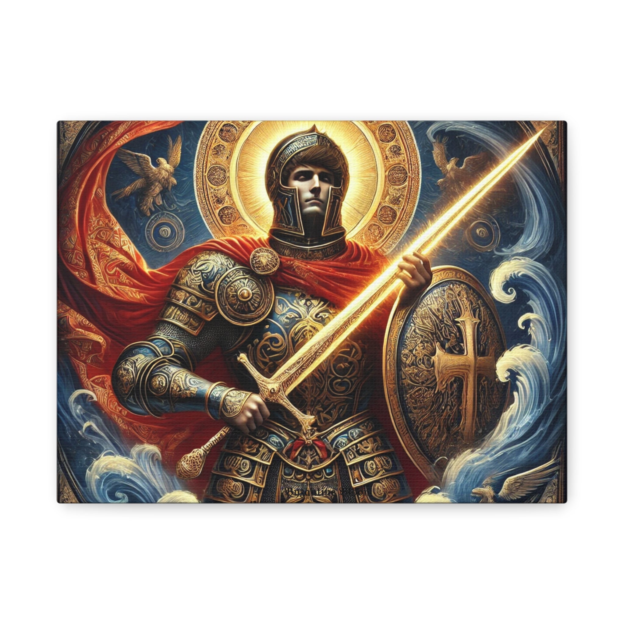Warrior Canvas Art - Inspiring Gladiator Wall Decor