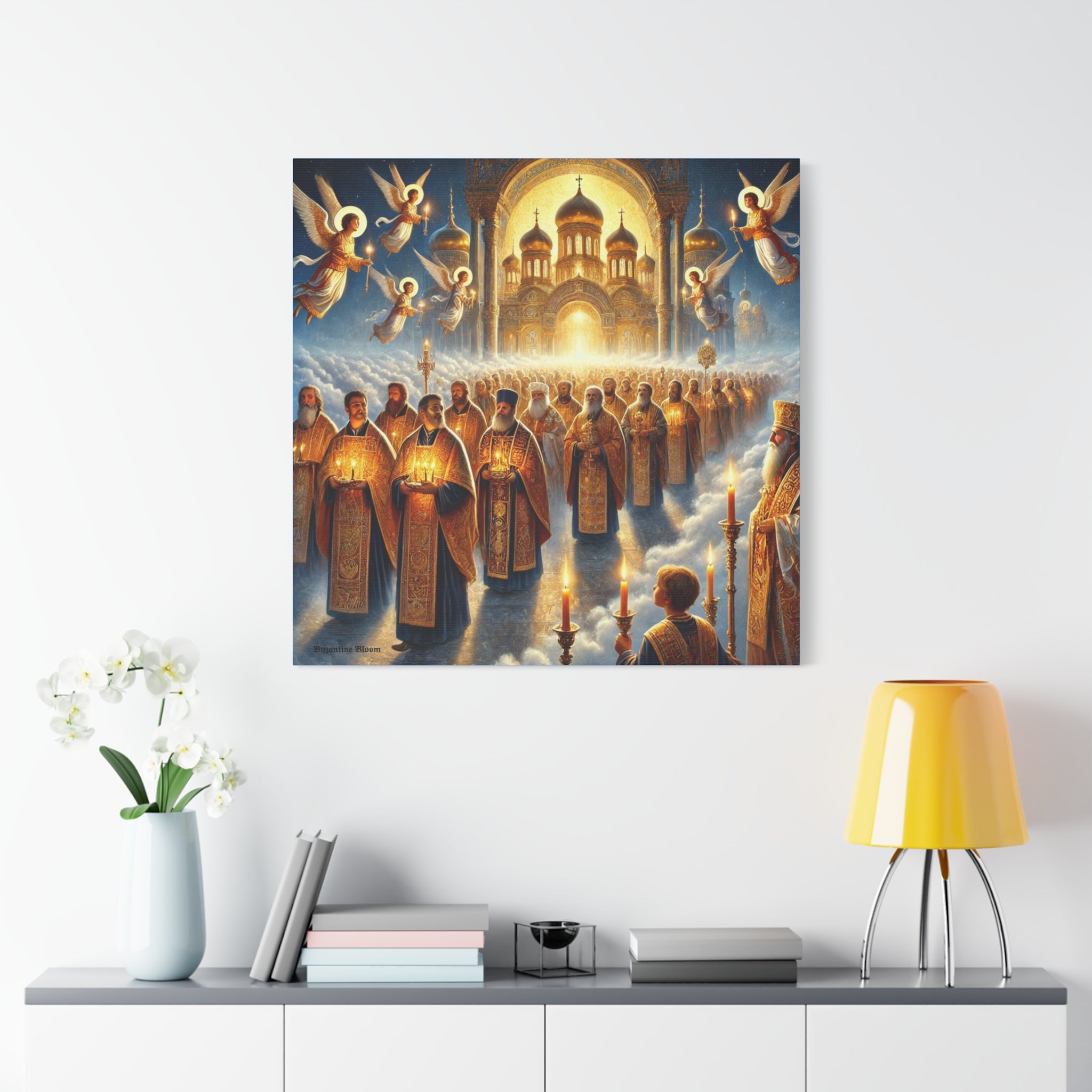 Spiritual Art Canvas Print - Orthodox Ceremony Scene