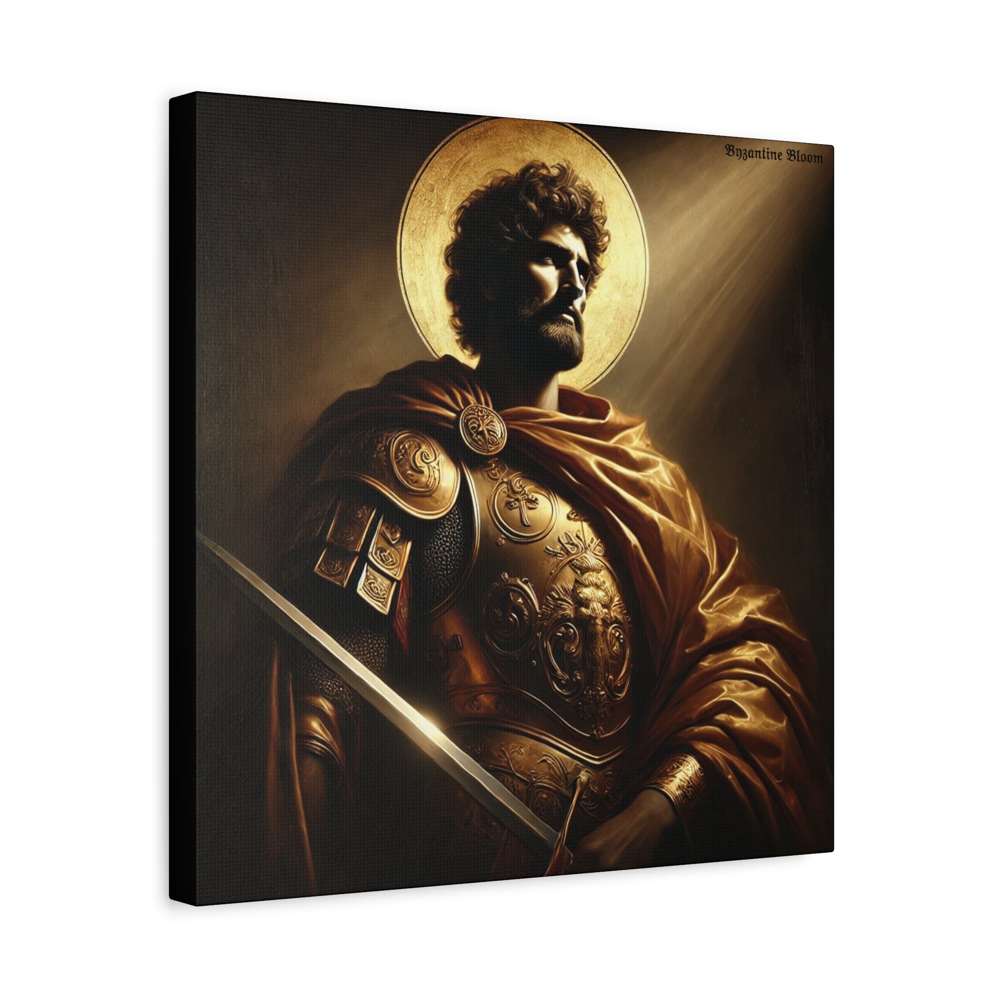 Heroic Saint Matte Canvas Wall Art - 1.25" Stretched