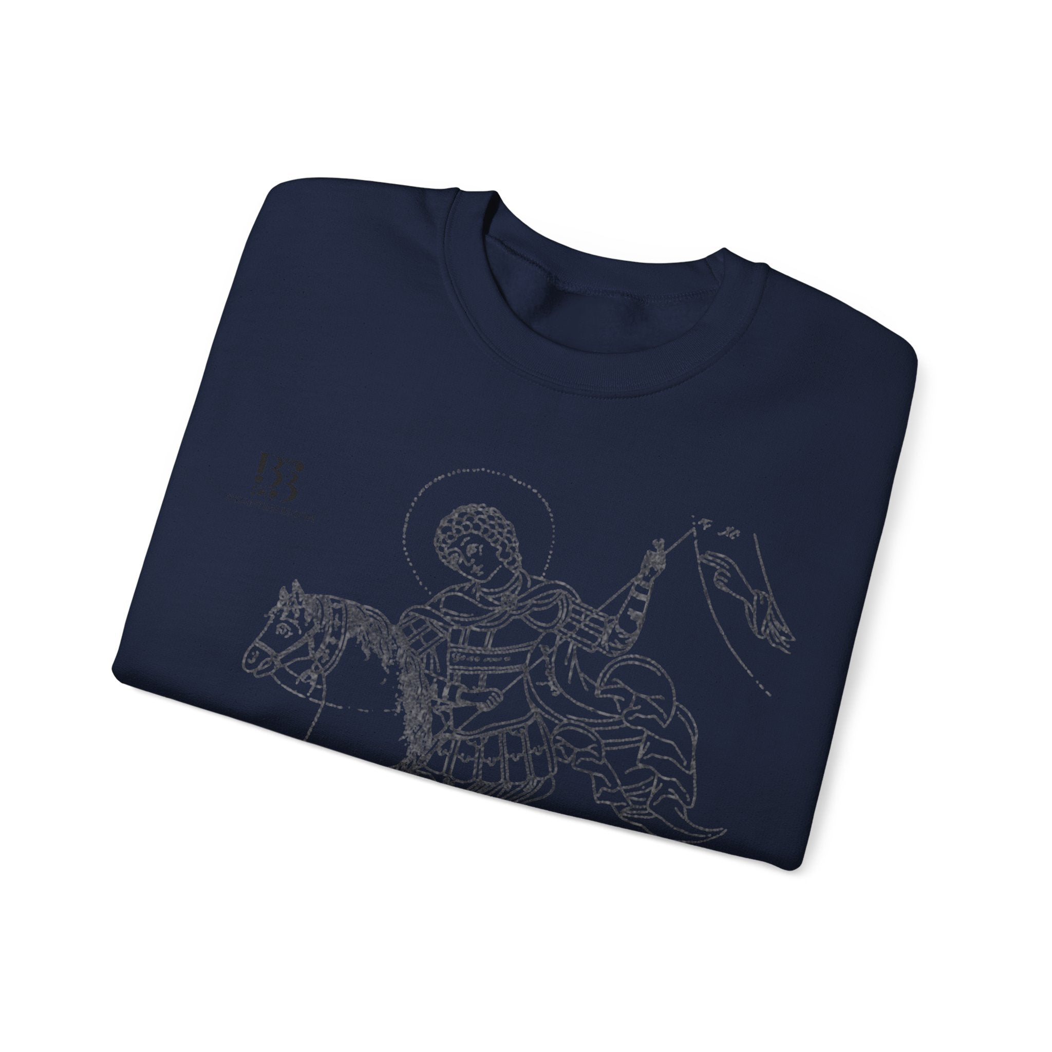 Vintage Inspired Saint George Sweatshirt - Unisex Heavy Blend™ Crewneck for Art Enthusiasts
