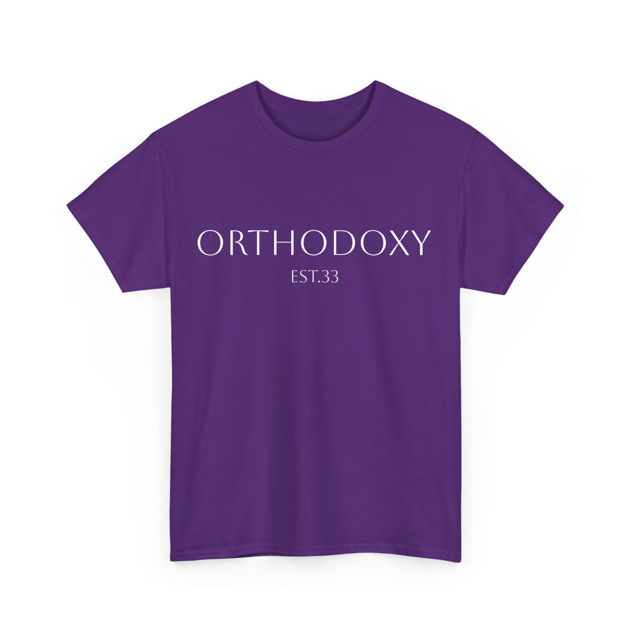Orthodoxy Established 33 Unisex Heavy Cotton Tee