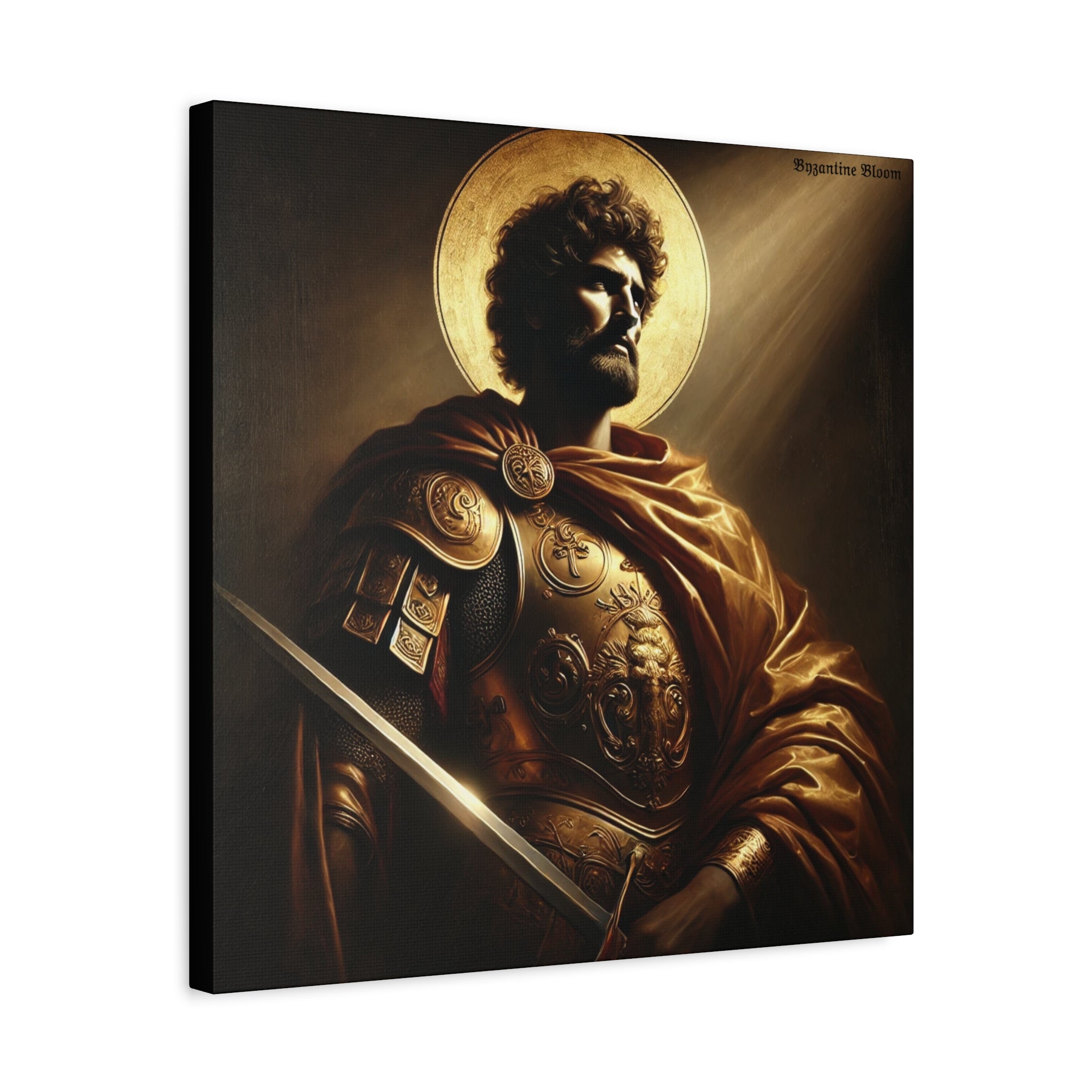 Heroic Saint Matte Canvas Wall Art - 1.25" Stretched