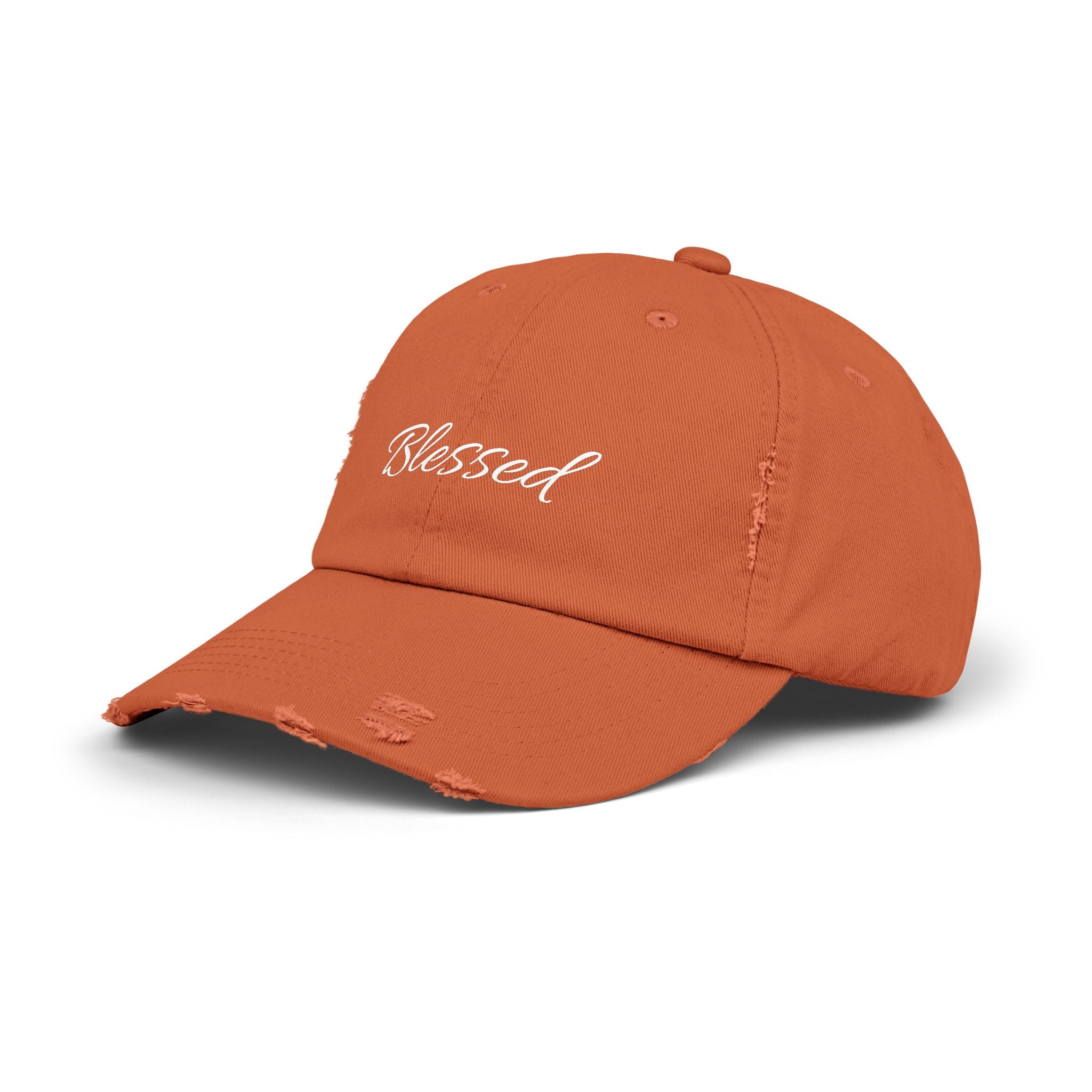 Blessed Distressed Cap - Unisex Casual Hat for Positivity