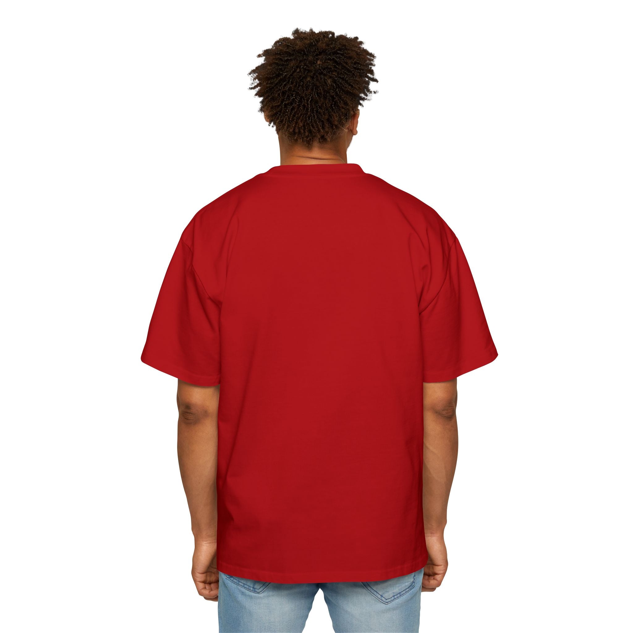 Men's Heavy Oversized Tee with Iconic Design - Bold Fashion Statement for Faith and Style