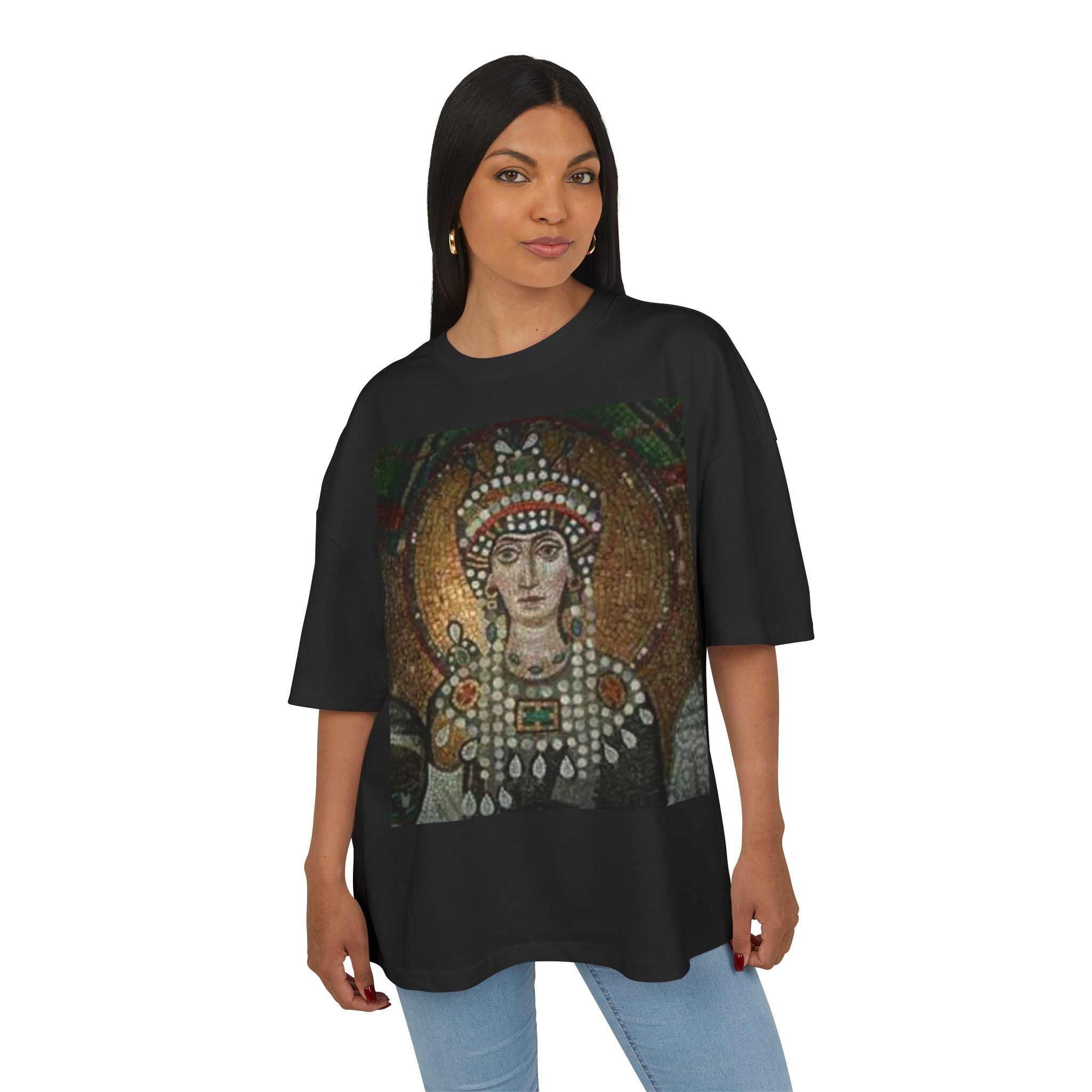 Vintage Mosaic Art Unisex Heavy Cotton Tee | Unique Graphic T-Shirt