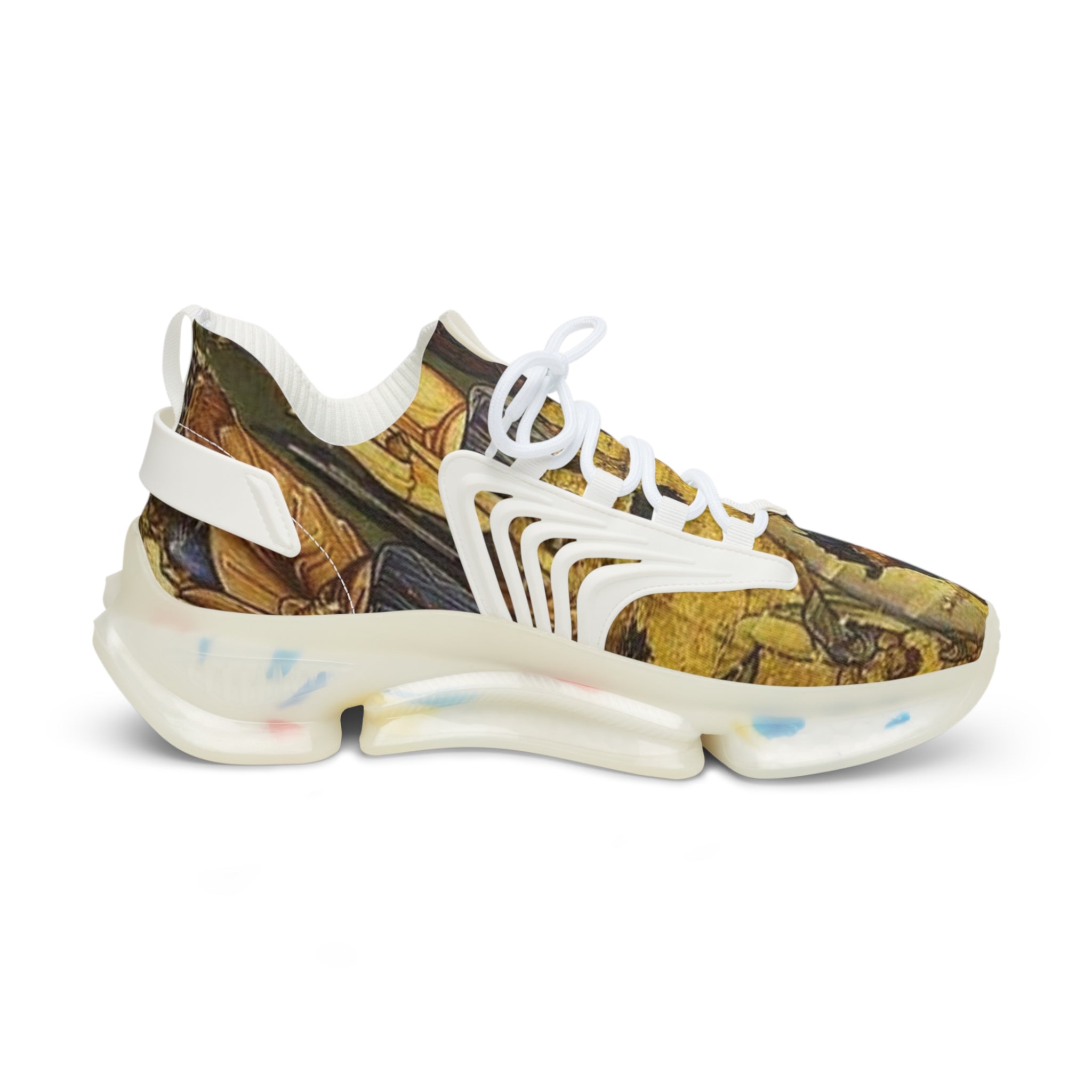 Stylish Men's Mesh Sneakers with Artful Design -Orthodox Fathers