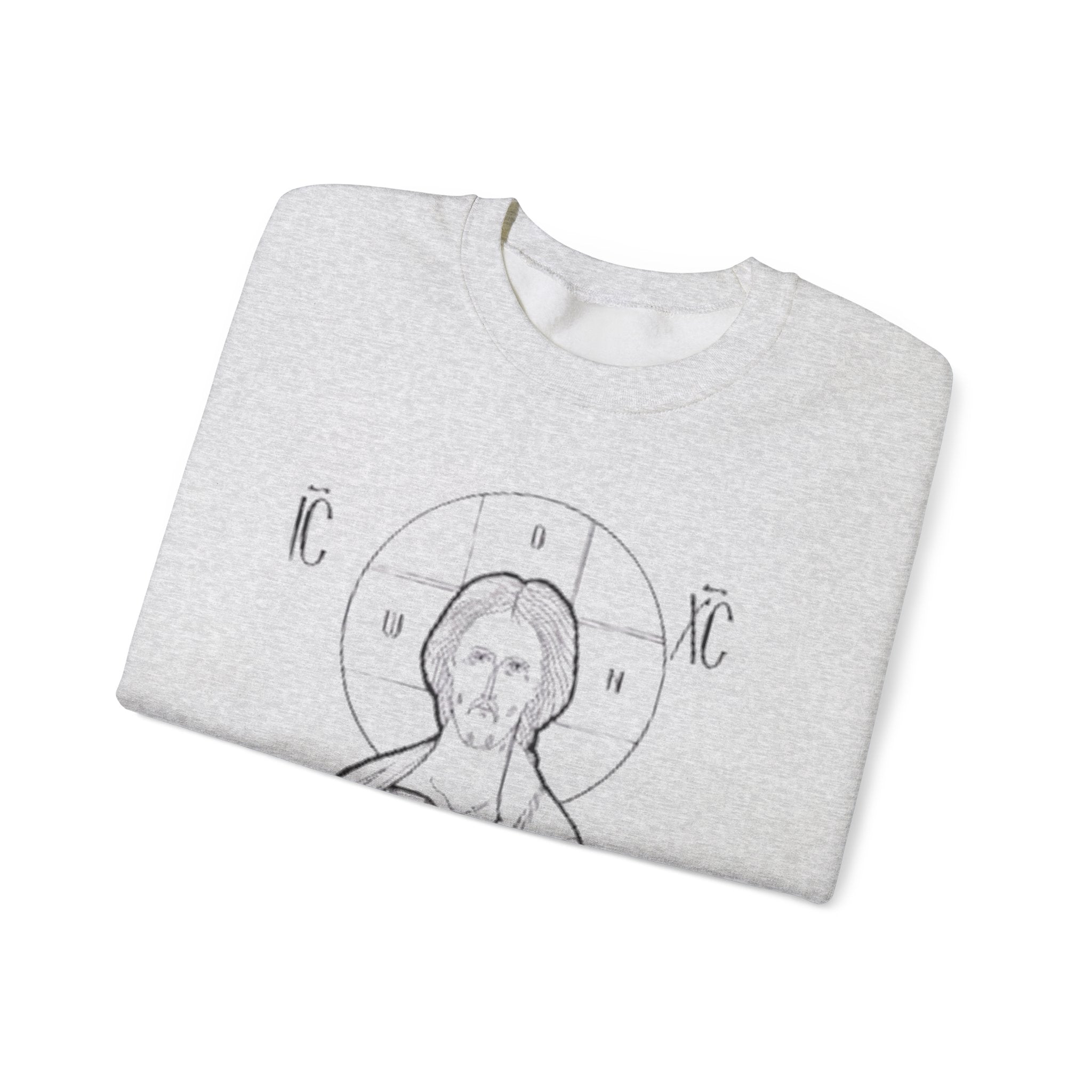 Vintage Christ Icon Sweatshirt | Unisex Crewneck for Religious Celebrations
