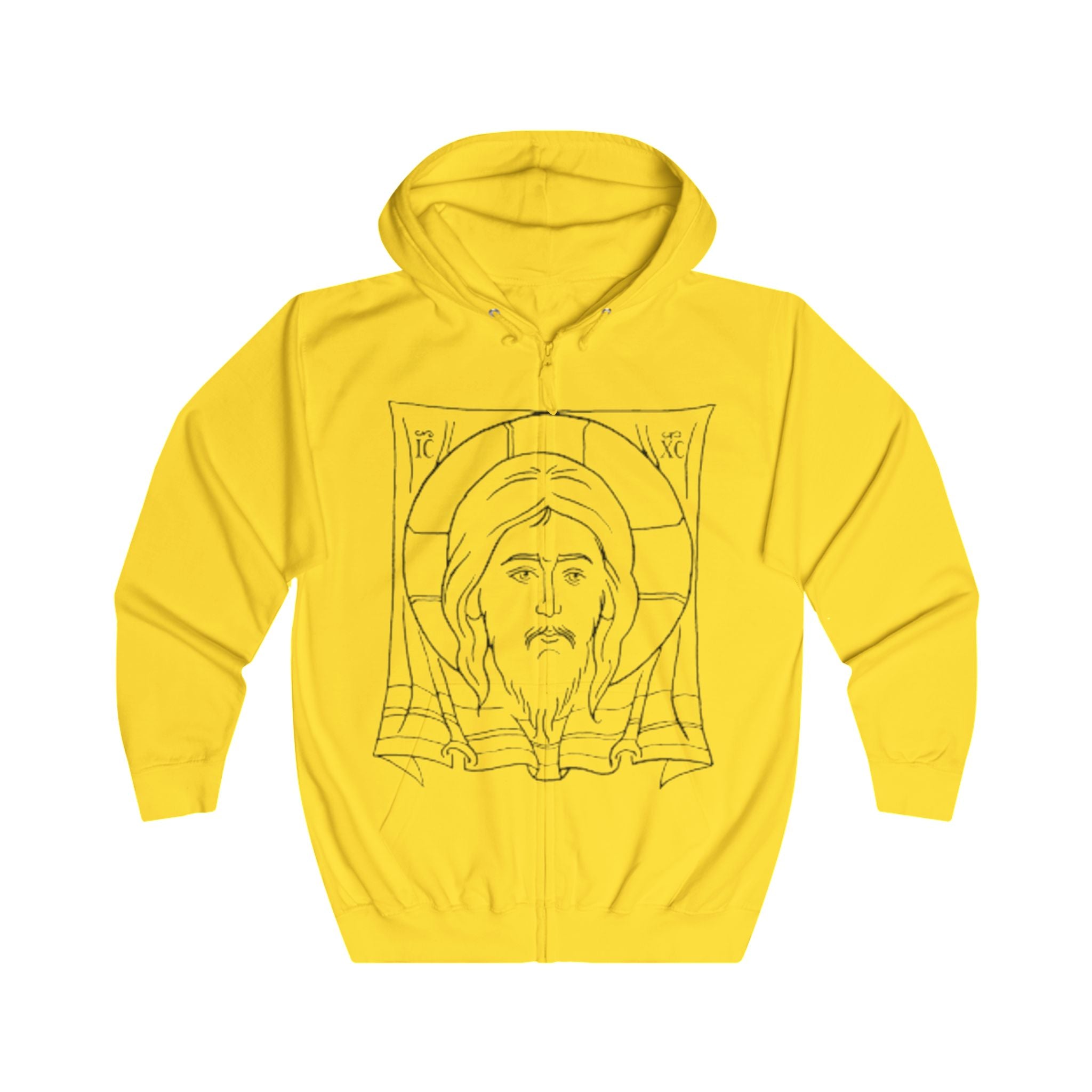 Stylish Unisex Full Zip Hoodie with Inspirational Design