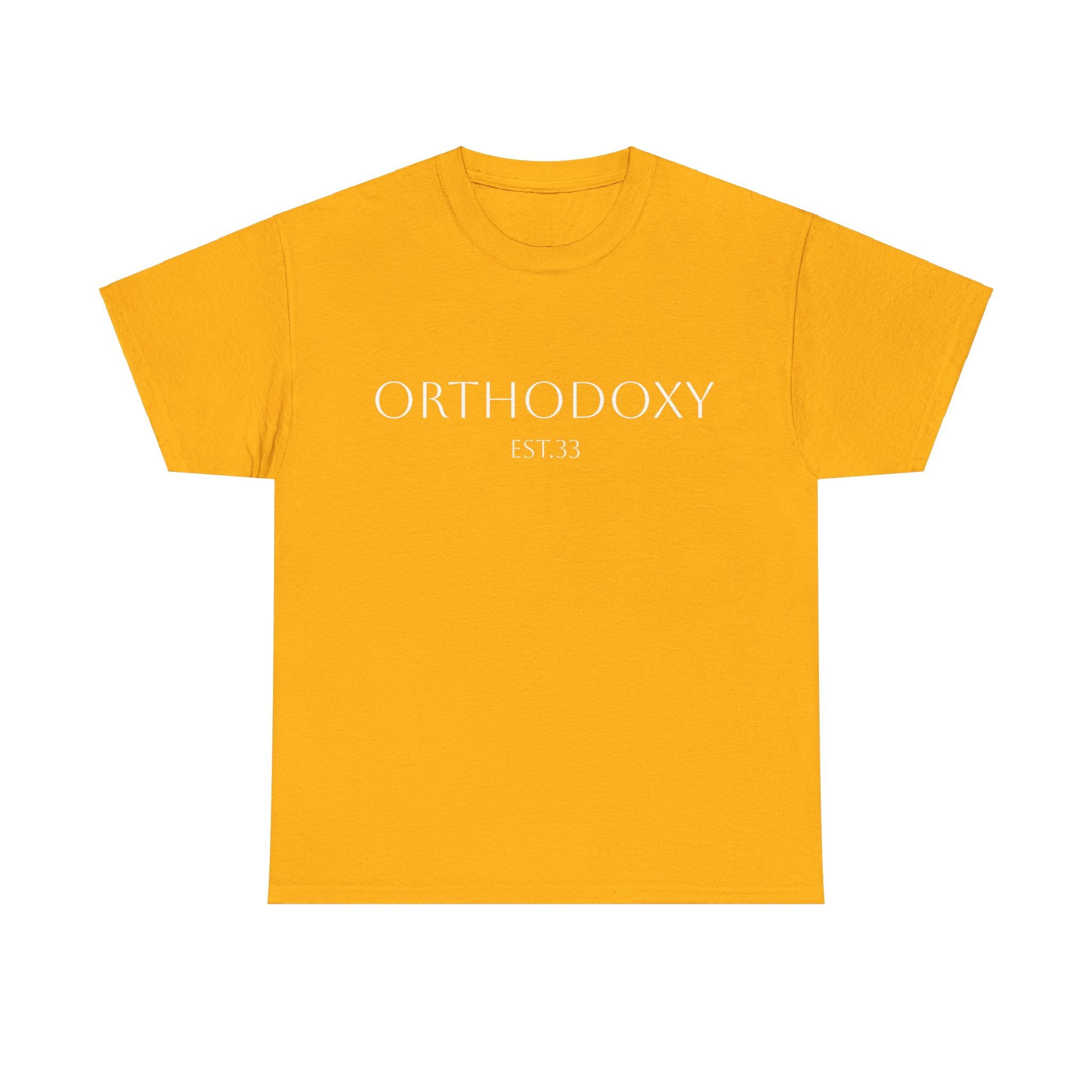 Orthodoxy Established 33 Unisex Heavy Cotton Tee