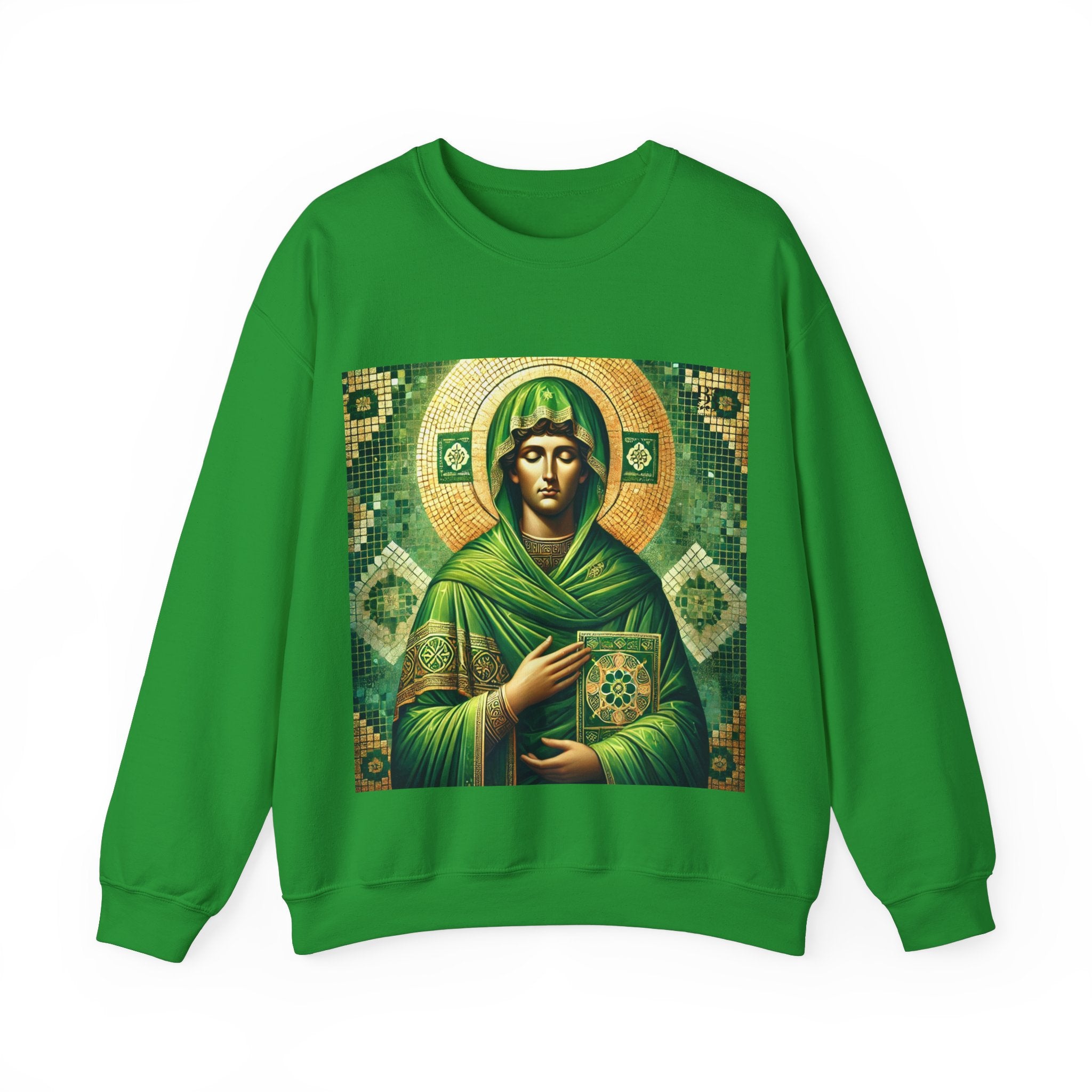 Spiritual Green Goddess Crewneck Sweatshirt | Unisex Heavy Blend™