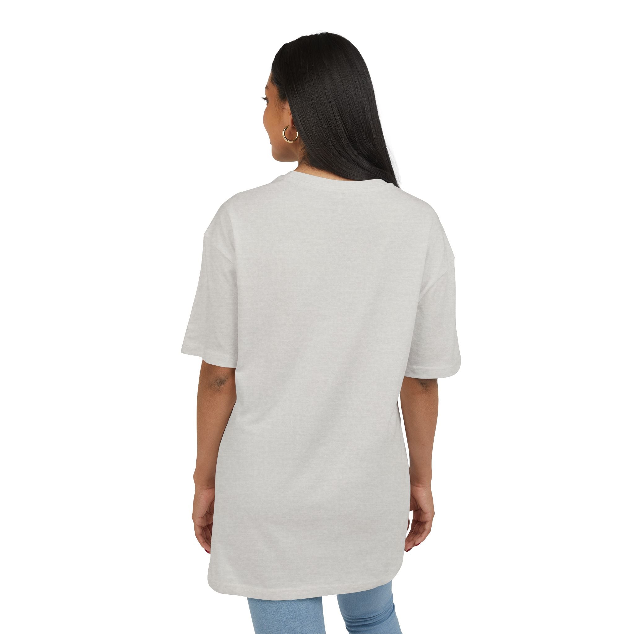 Unisex Heavy Oversize Tee - Modern Minimalist Church Design, Casual Wear for Everyday Style