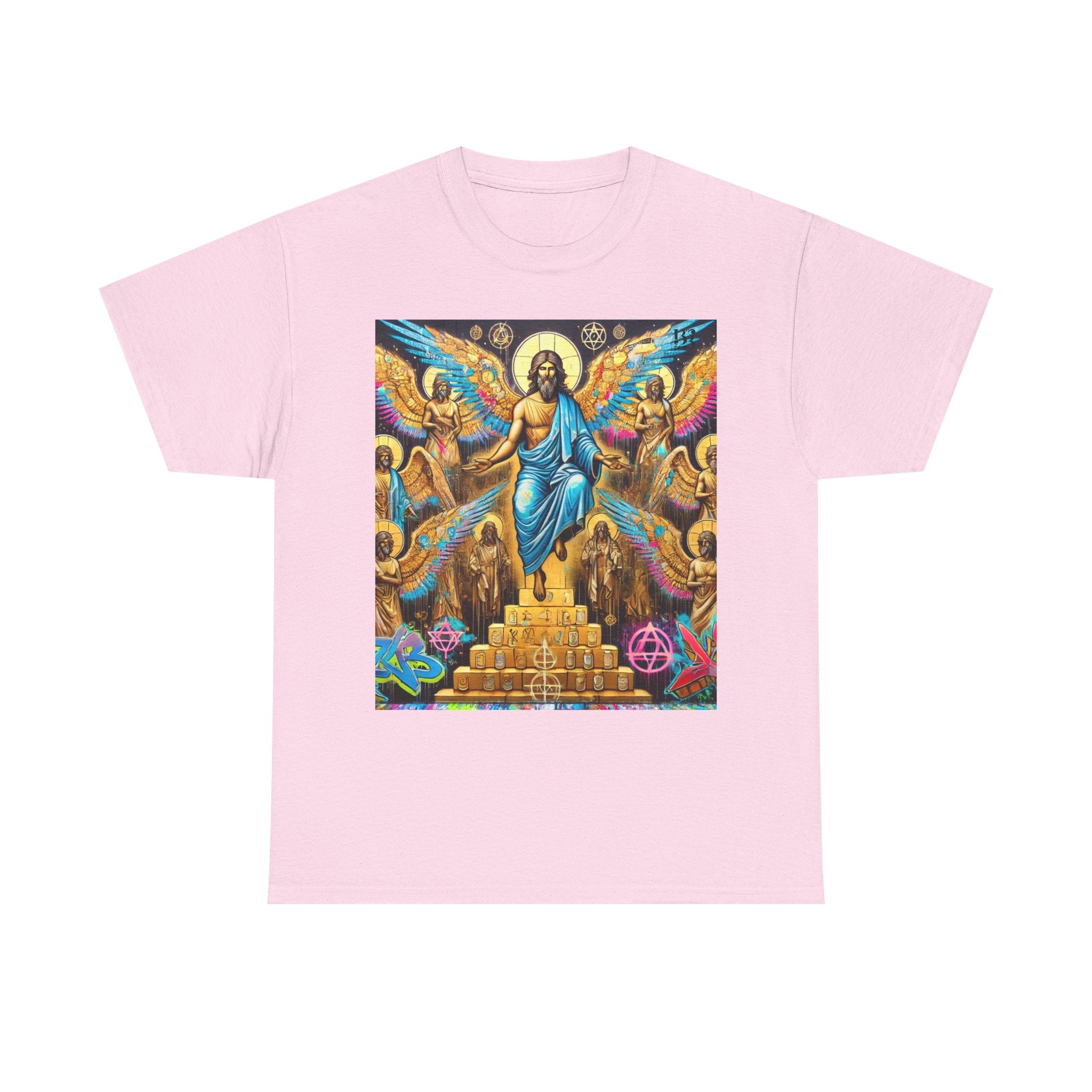 Heavenly Guardian Graphic Tee | Unisex Heavy Cotton T-Shirt