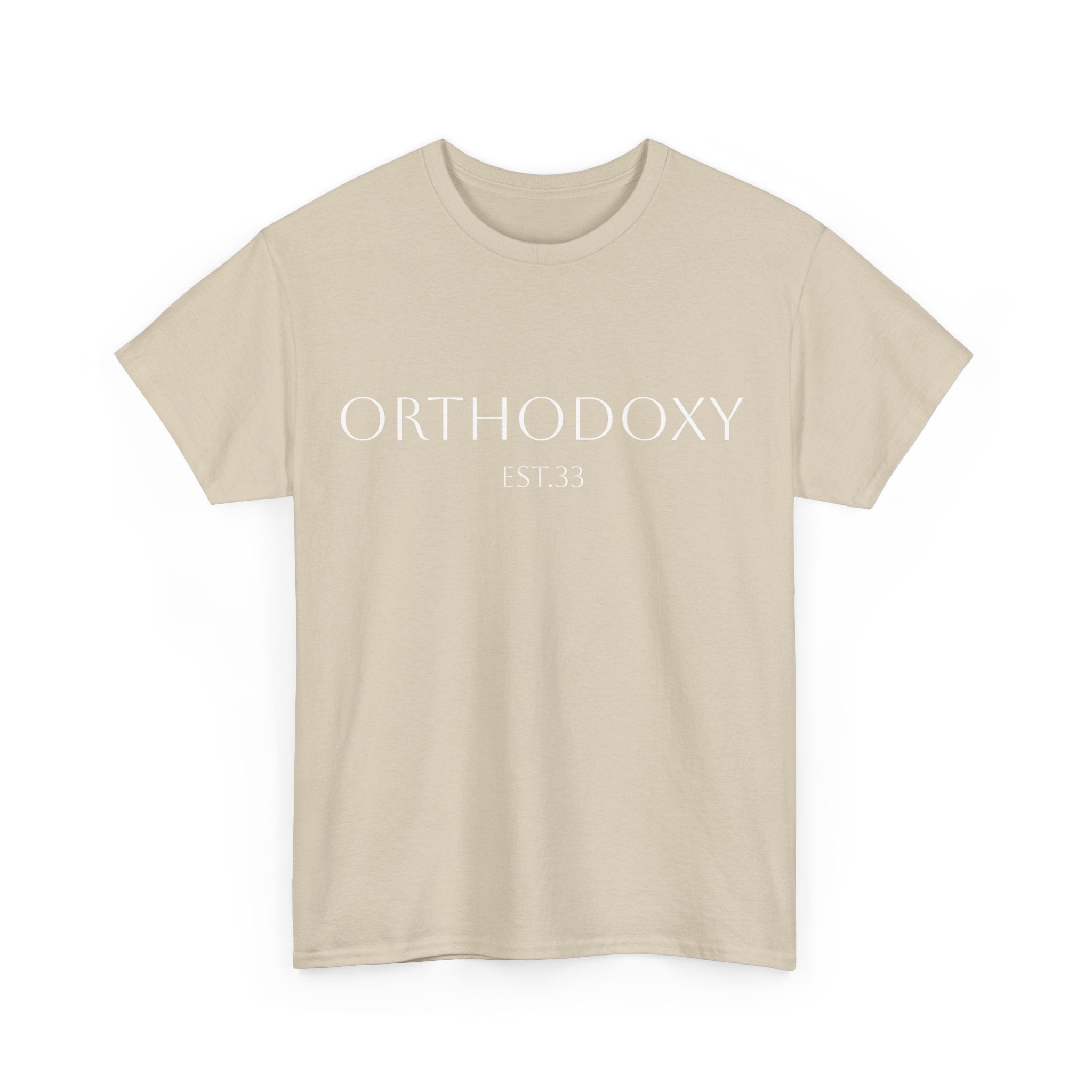 Orthodoxy Established 33 Unisex Heavy Cotton Tee