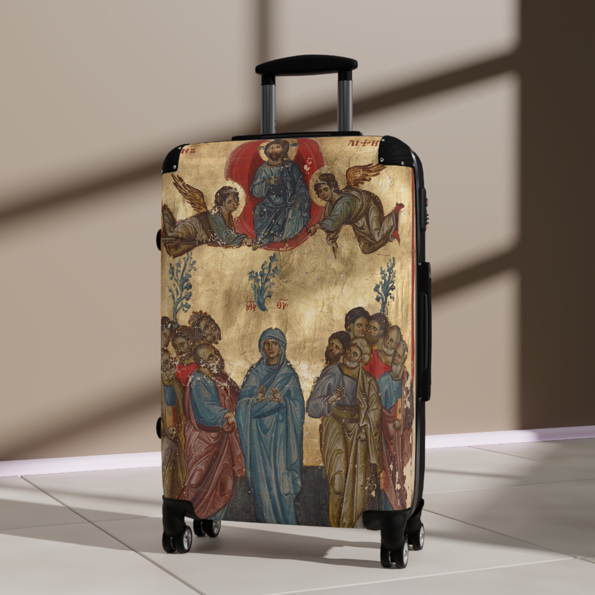 Artistic Suitcase with Divine Design for Travel Enthusiasts