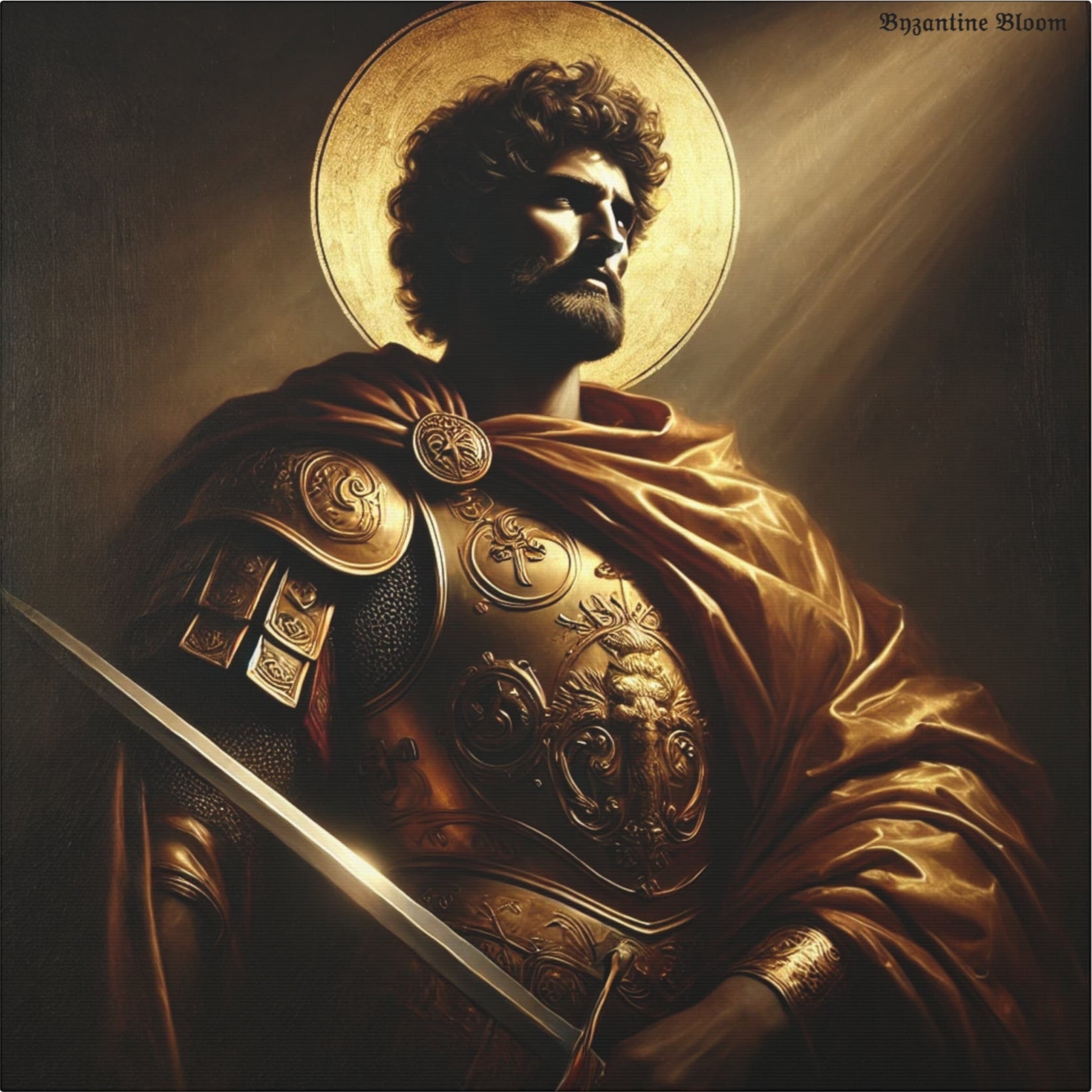 Heroic Saint Matte Canvas Wall Art - 1.25" Stretched