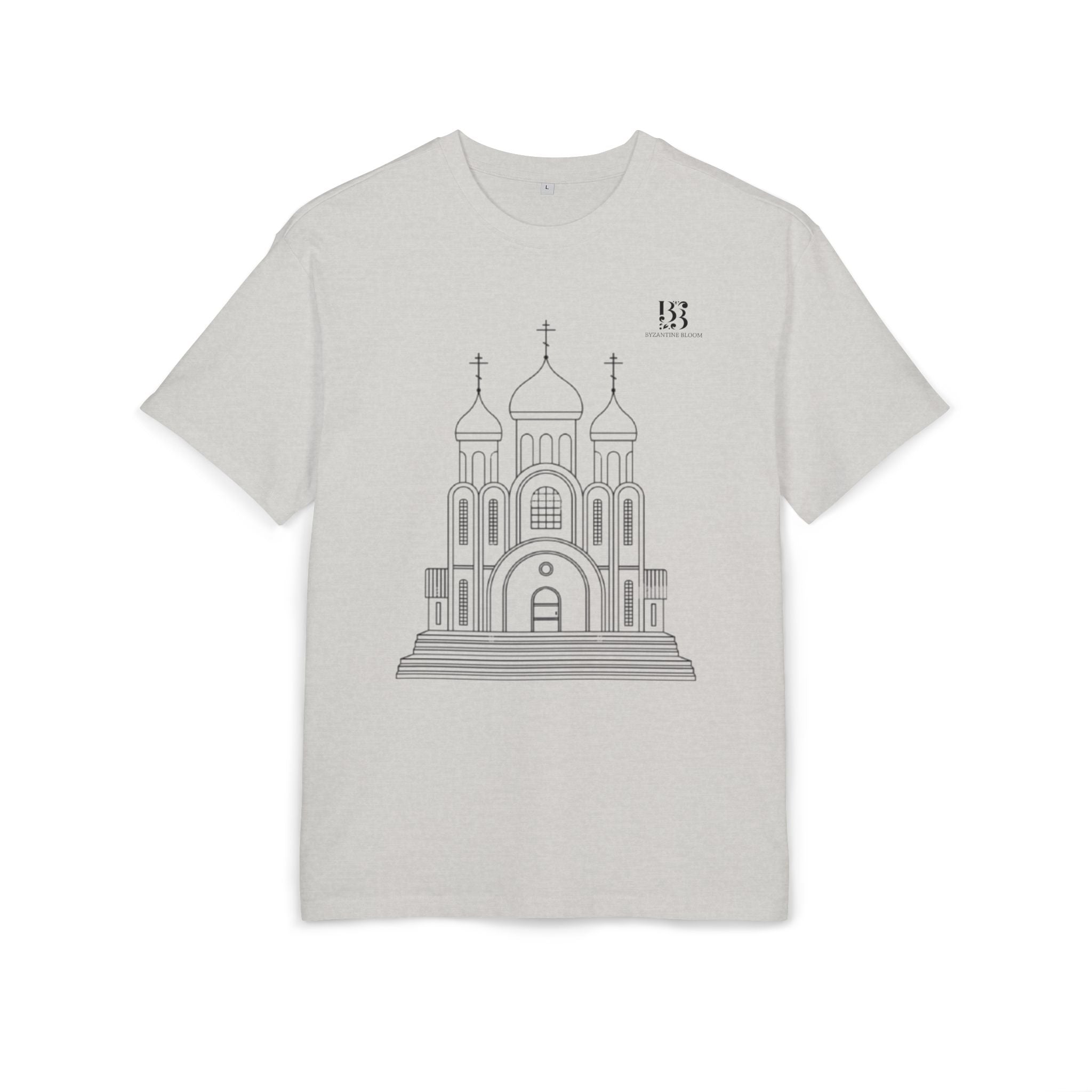Unisex Oversize Tee with Cathedral Design - Perfect for Everyday Wear or Special Occasions
