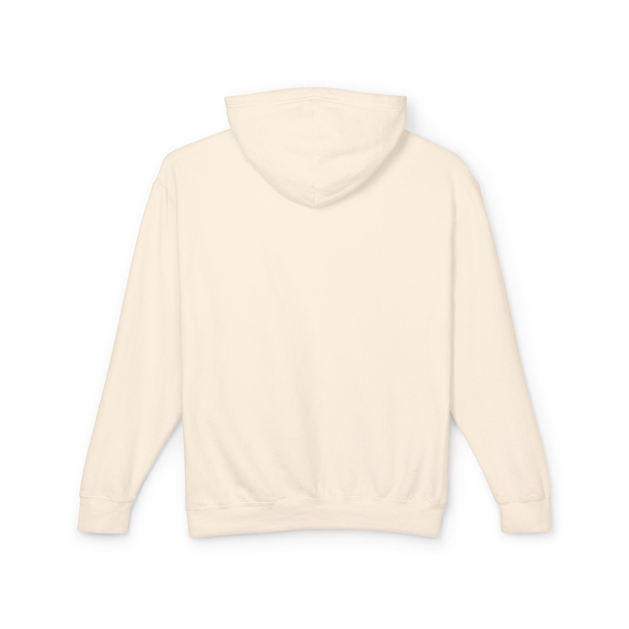 Faith-Inspired Unisex Lightweight Hooded Sweatshirt with Jesus Design