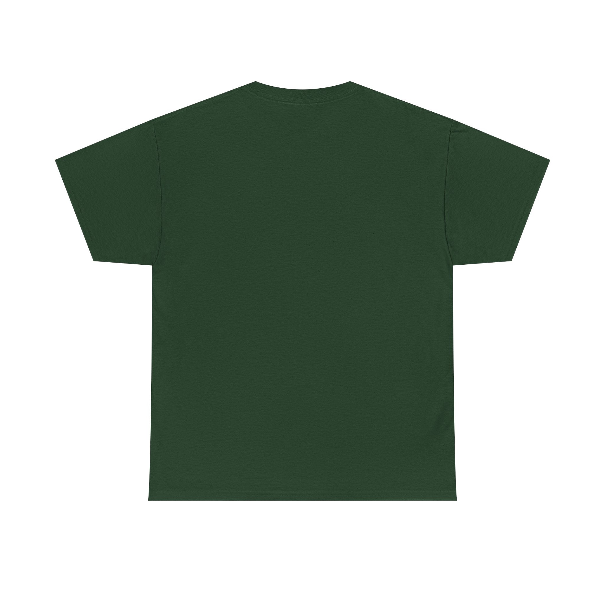 Saintly Green Unisex Heavy Cotton Tee - Religious Art T-Shirt for Spiritual Connection