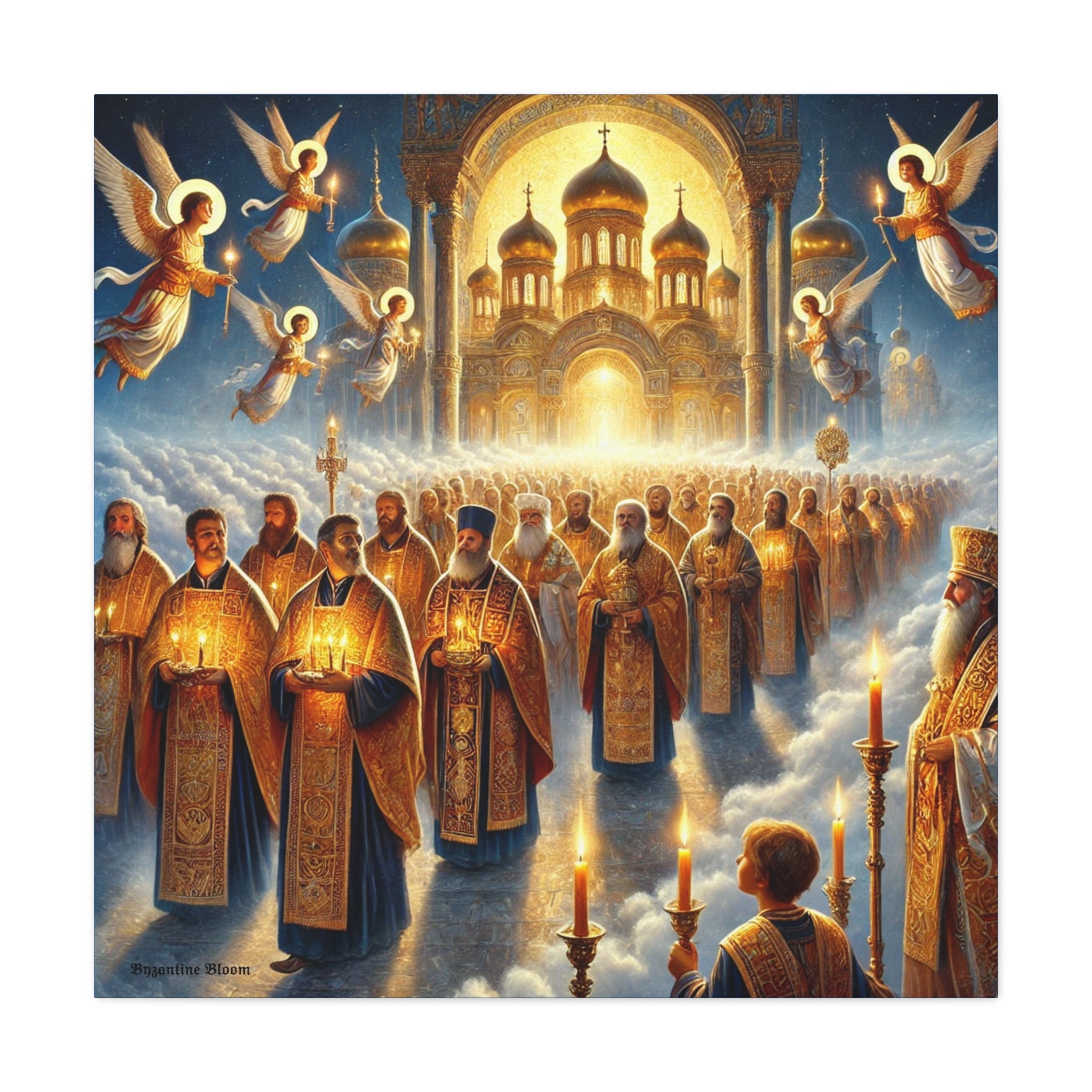 Spiritual Art Canvas Print - Orthodox Ceremony Scene