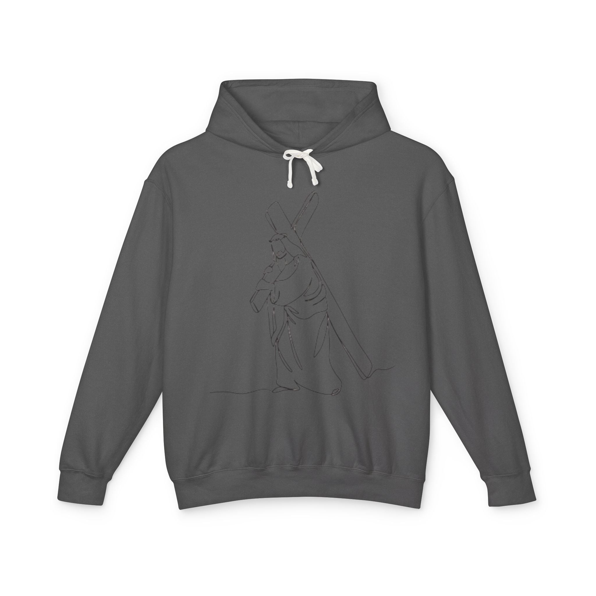 Unisex Lightweight Hooded Sweatshirt with Inspirational Design