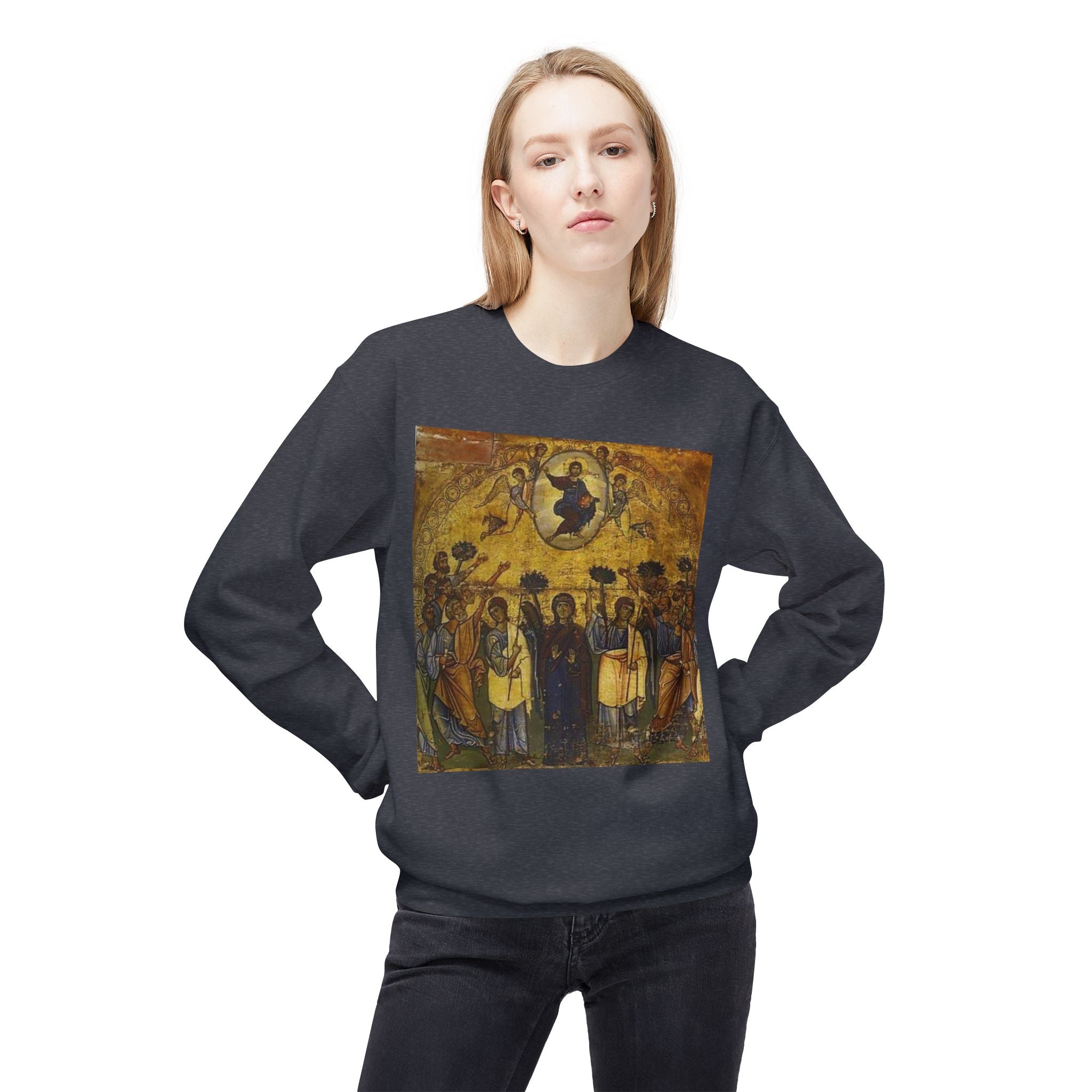 Spiritual Iconography Sweatshirt - Unisex Midweight Fleece Crewneck