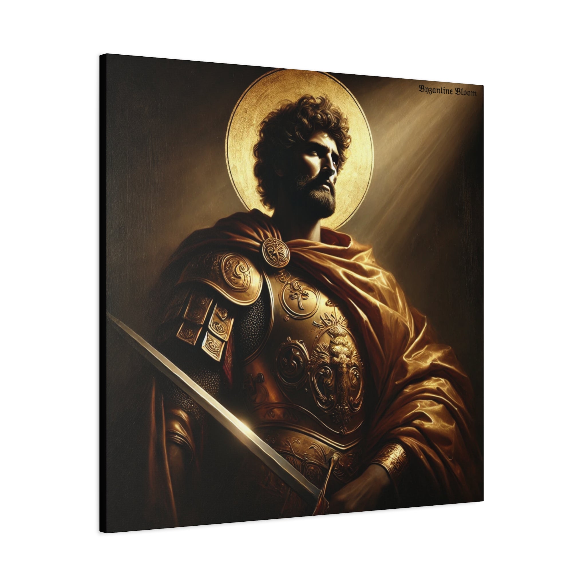 Heroic Saint Matte Canvas Wall Art - 1.25" Stretched