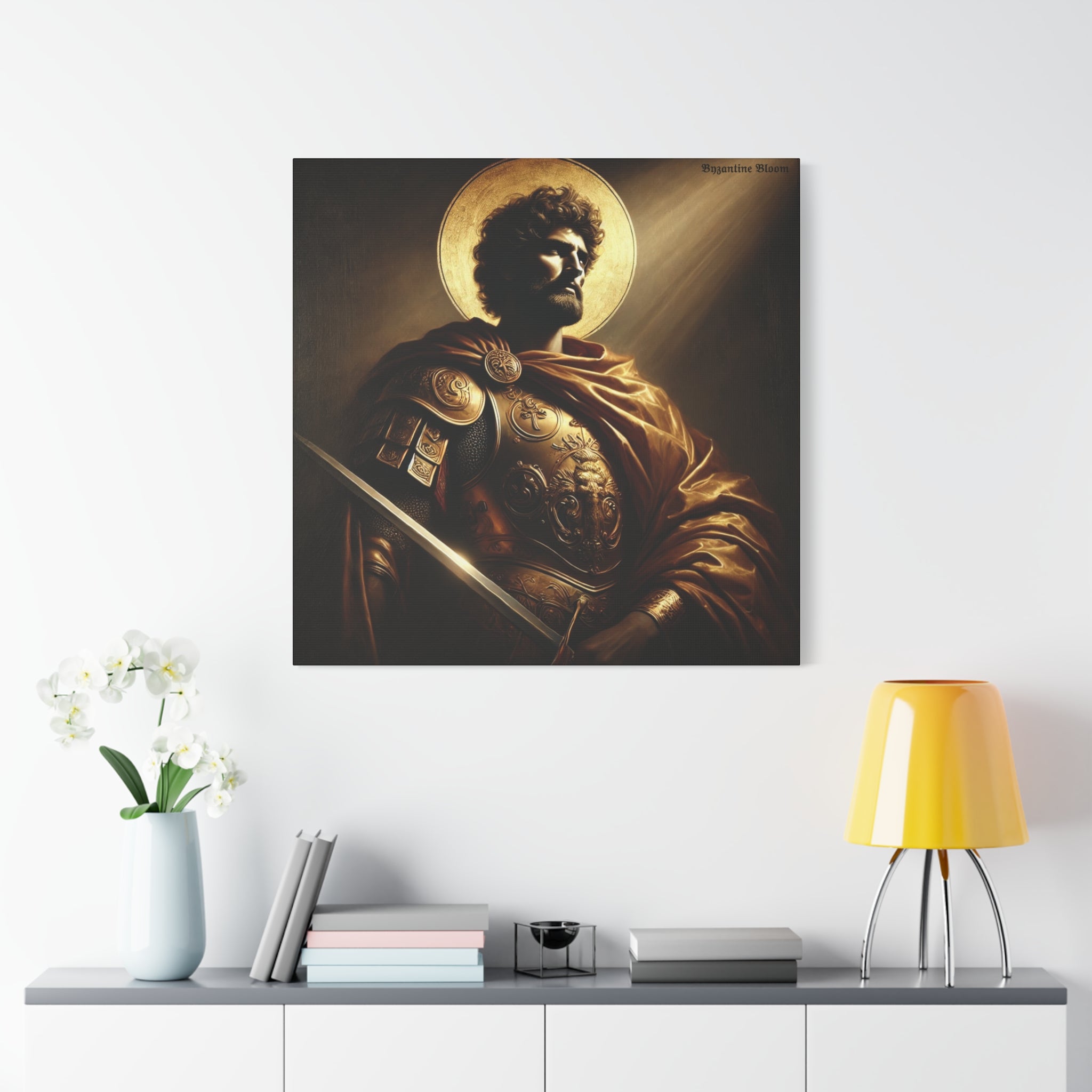 Heroic Saint Matte Canvas Wall Art - 1.25" Stretched