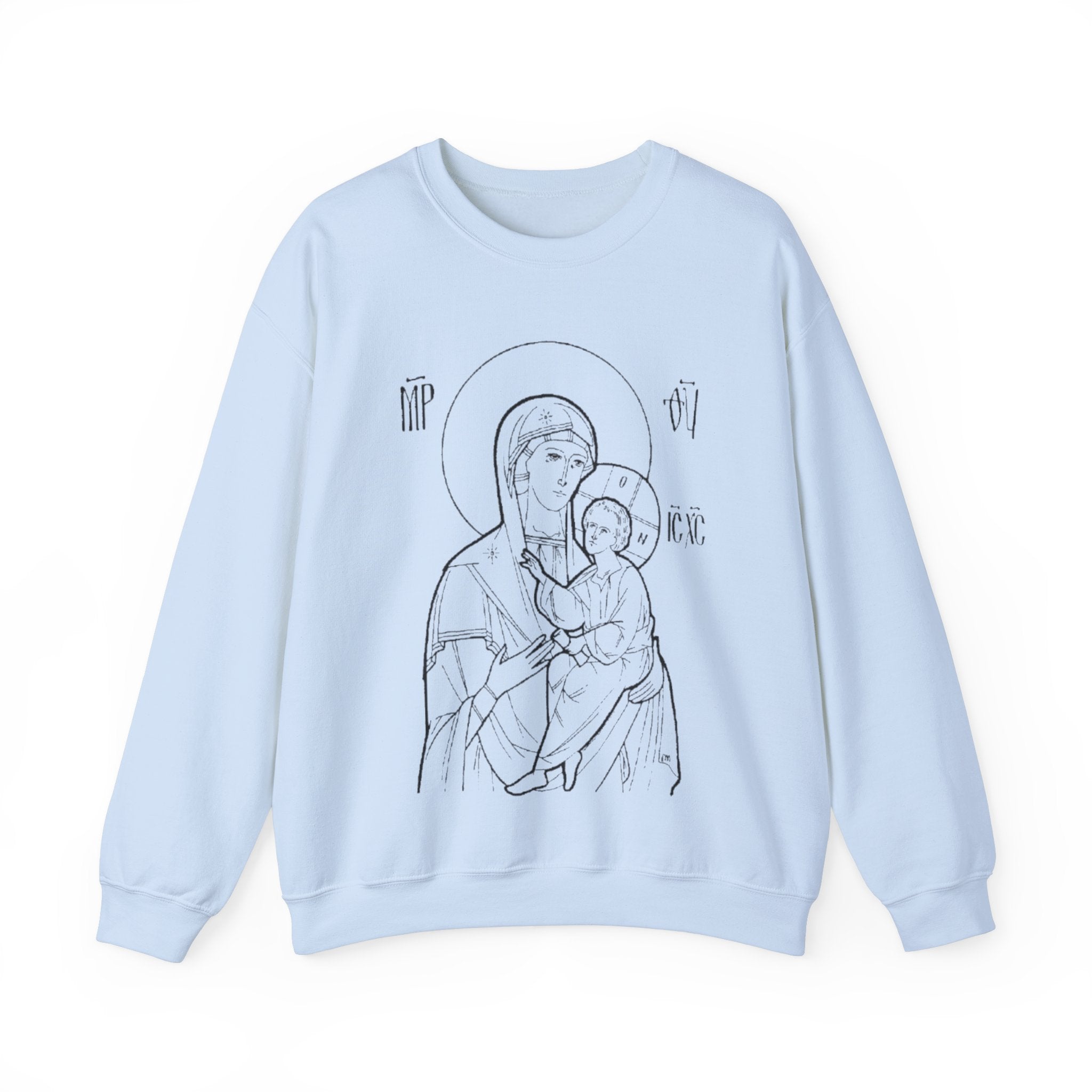 Holy Mother Unisex Sweatshirt – Vintage Religious Design
