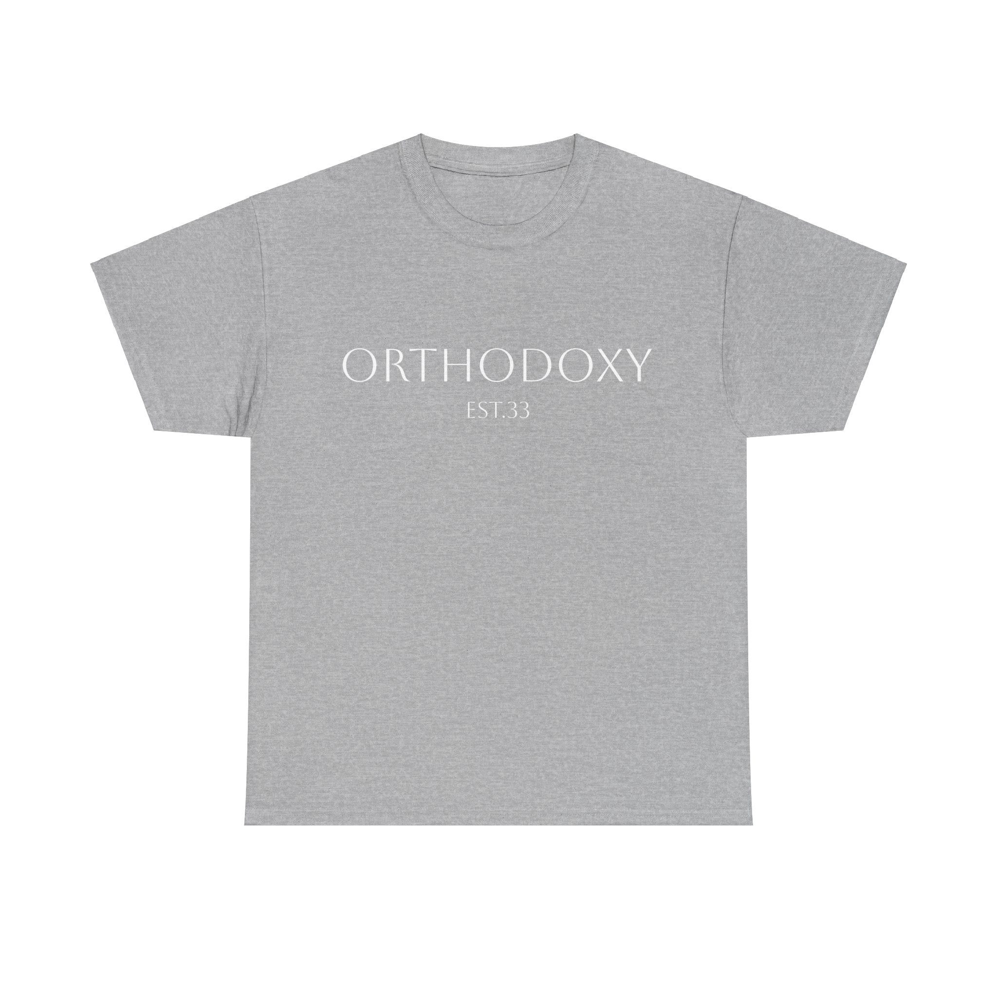 Orthodoxy Established 33 Unisex Heavy Cotton Tee