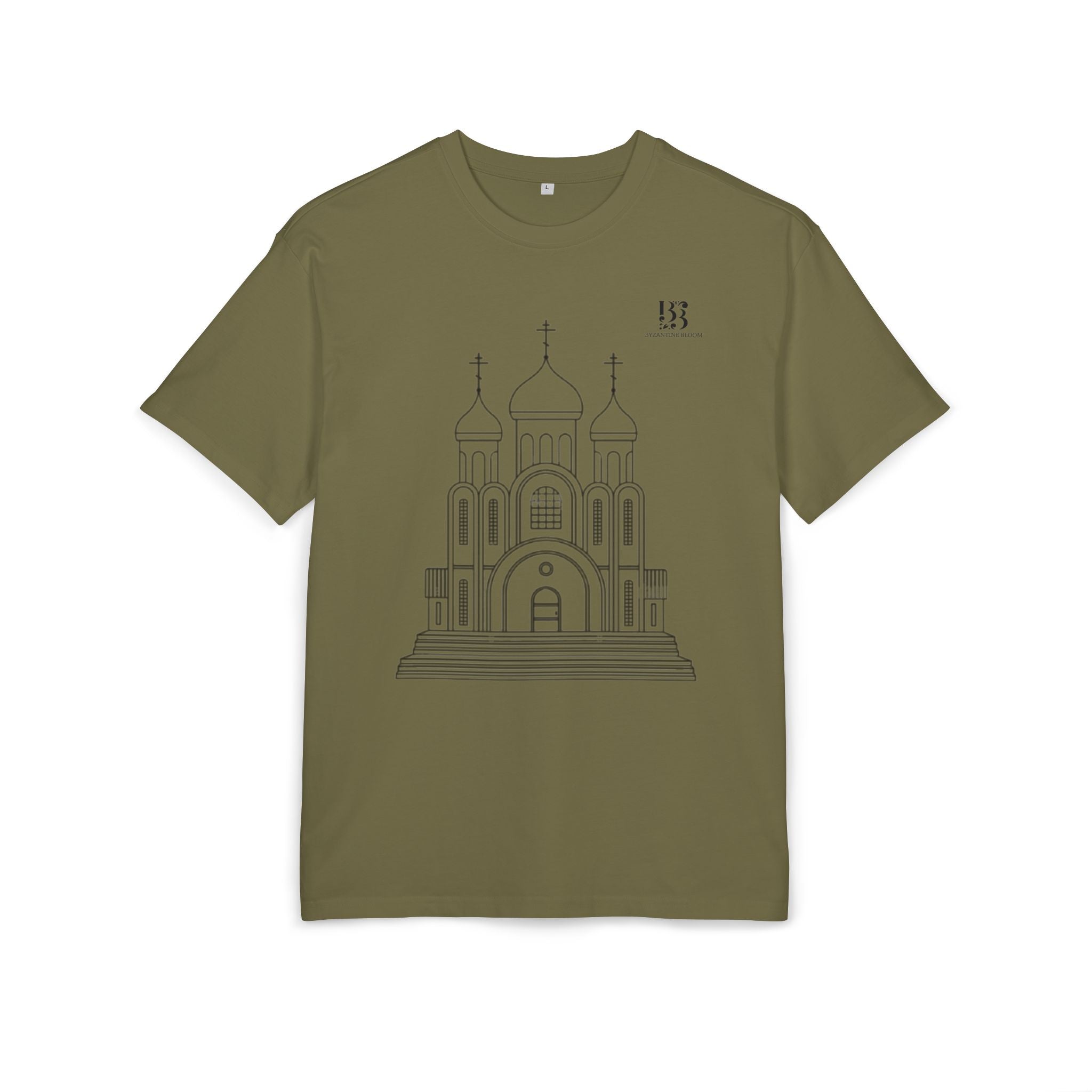 Unisex Oversize Tee with Cathedral Design - Perfect for Everyday Wear or Special Occasions