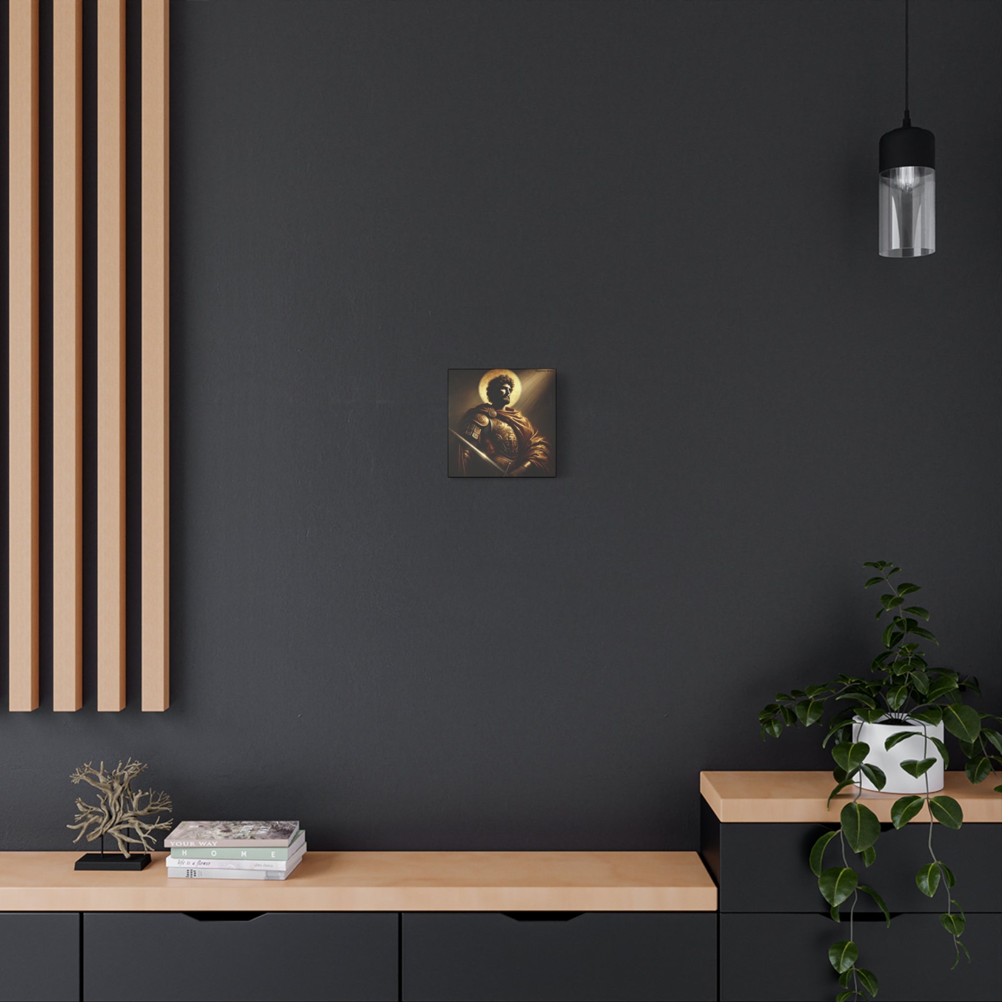 Heroic Saint Matte Canvas Wall Art - 1.25" Stretched