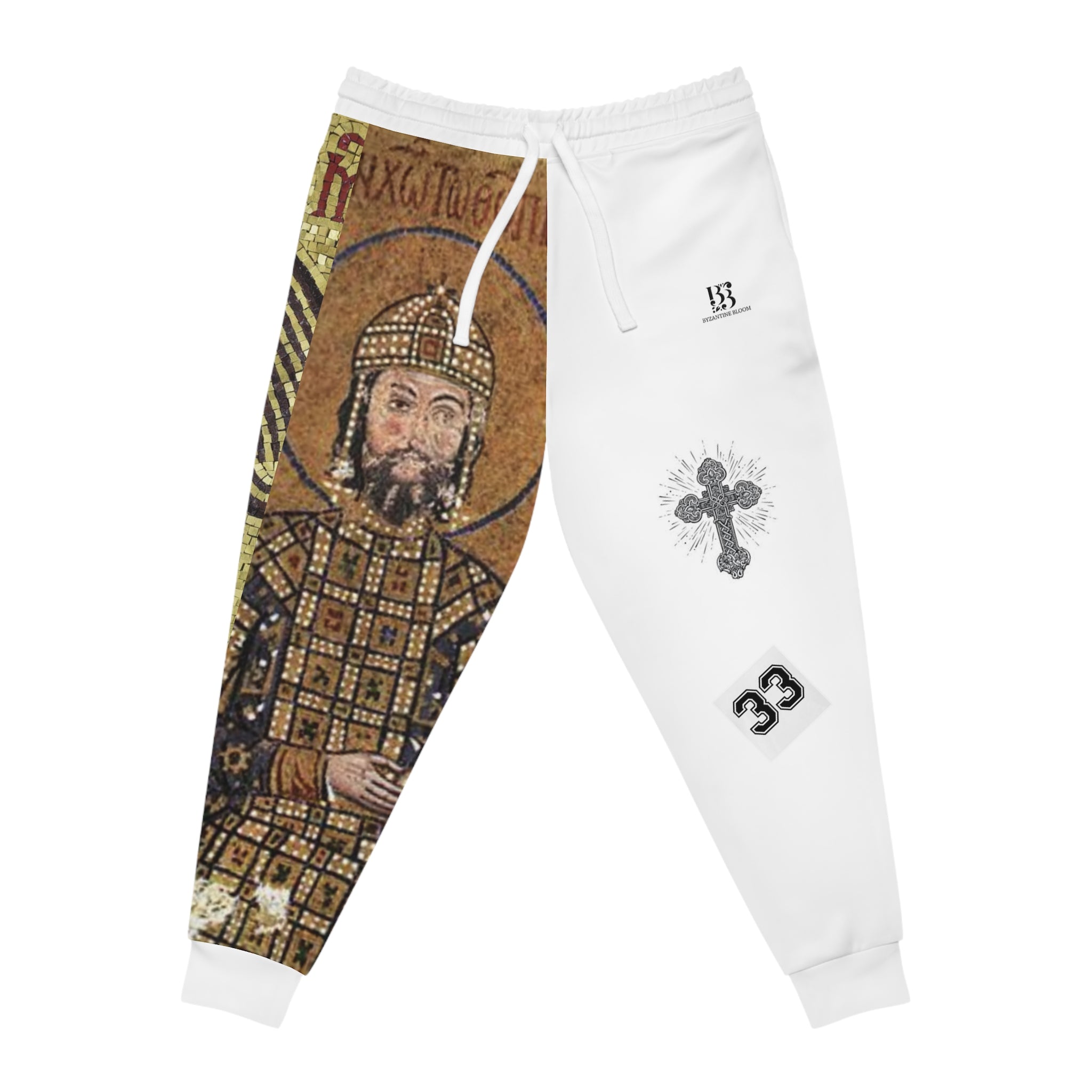 Unique Athletic Joggers with Religious Art Designs - Perfect for Spirituality & Comfort