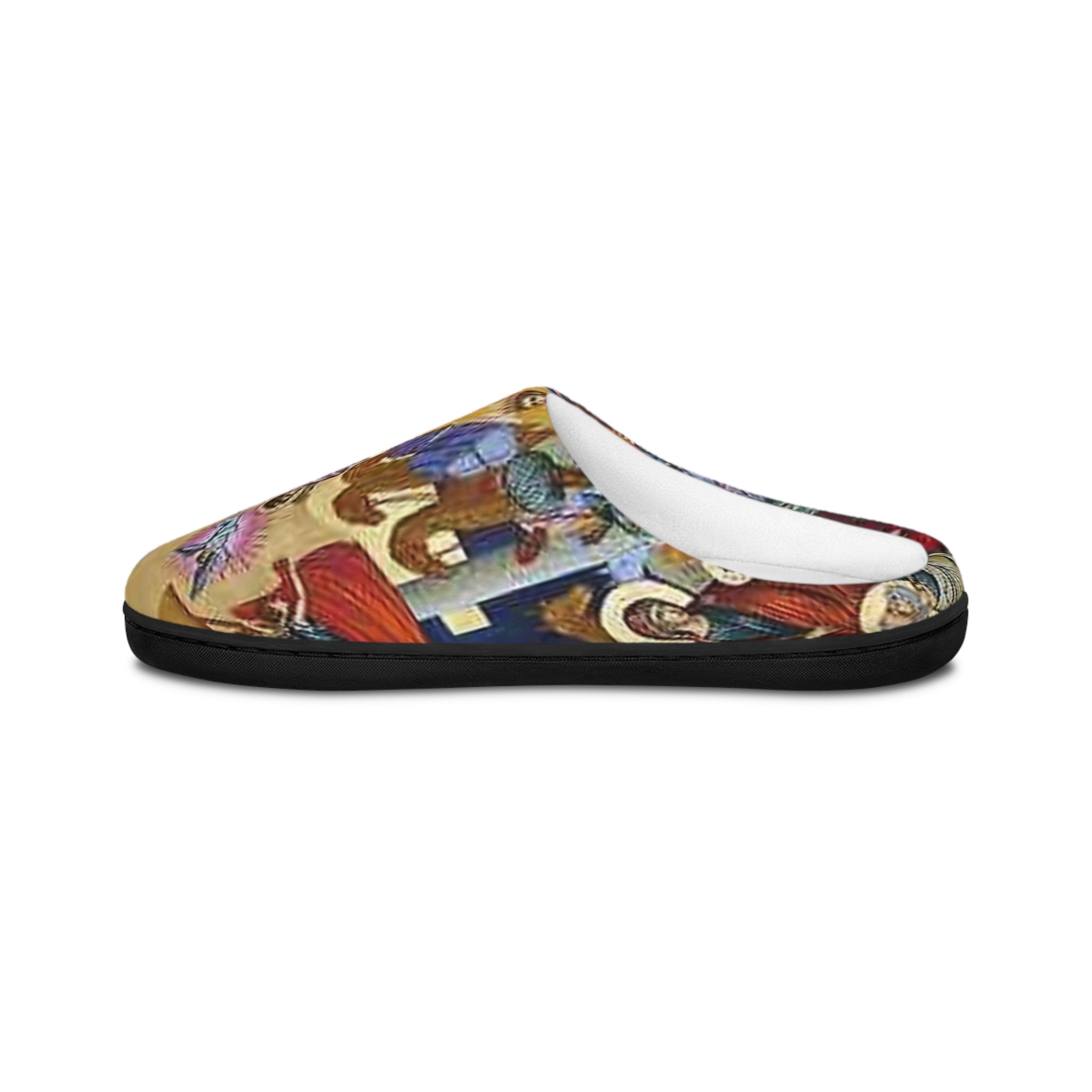 Artistic Women's Indoor Slippers - Cozy Footwear with Colorful Design