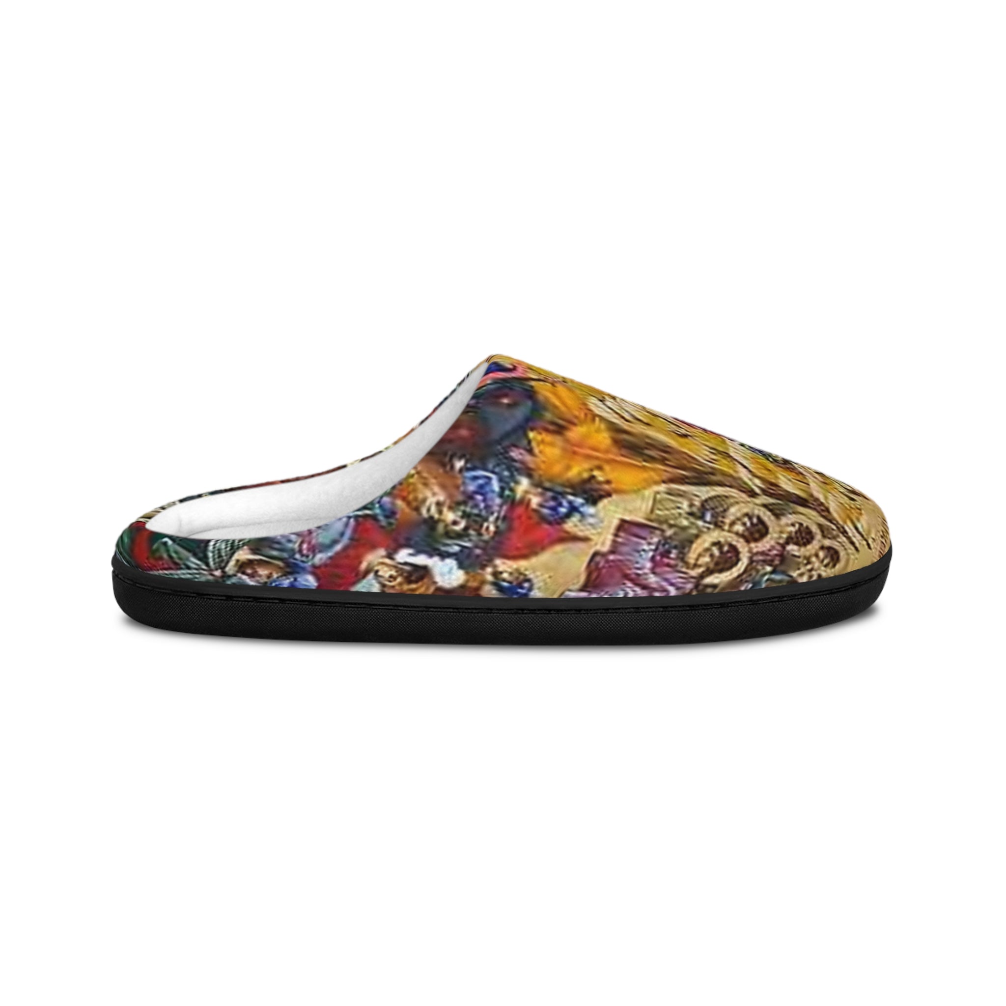 Artistic Women's Indoor Slippers - Cozy Footwear with Colorful Design