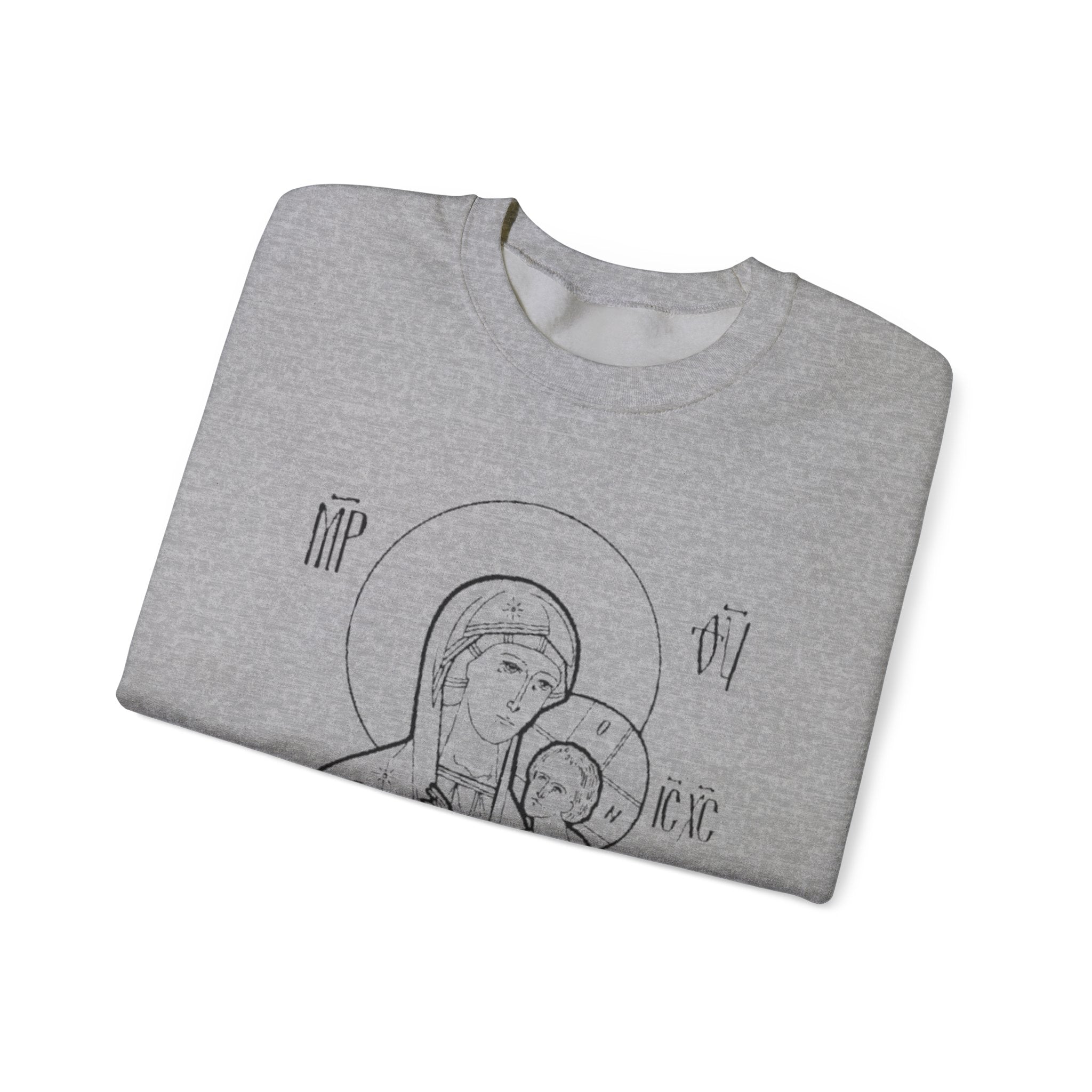 Holy Mother Unisex Sweatshirt – Vintage Religious Design