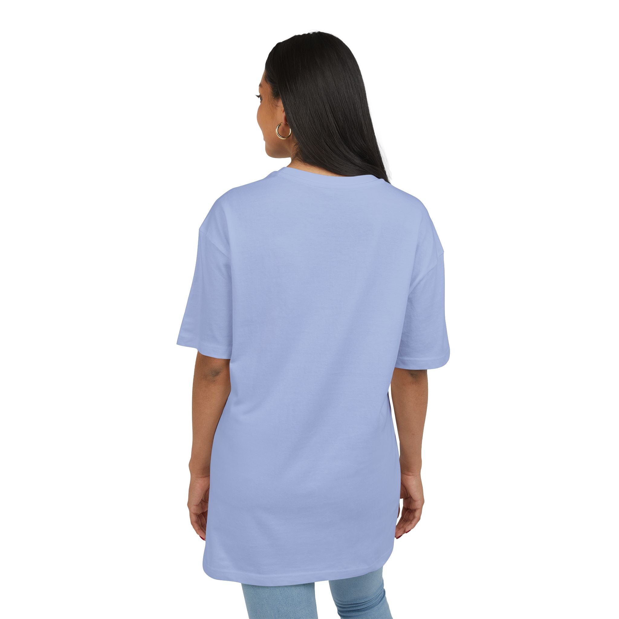 Unisex Heavy Oversize Tee - Modern Minimalist Church Design, Casual Wear for Everyday Style