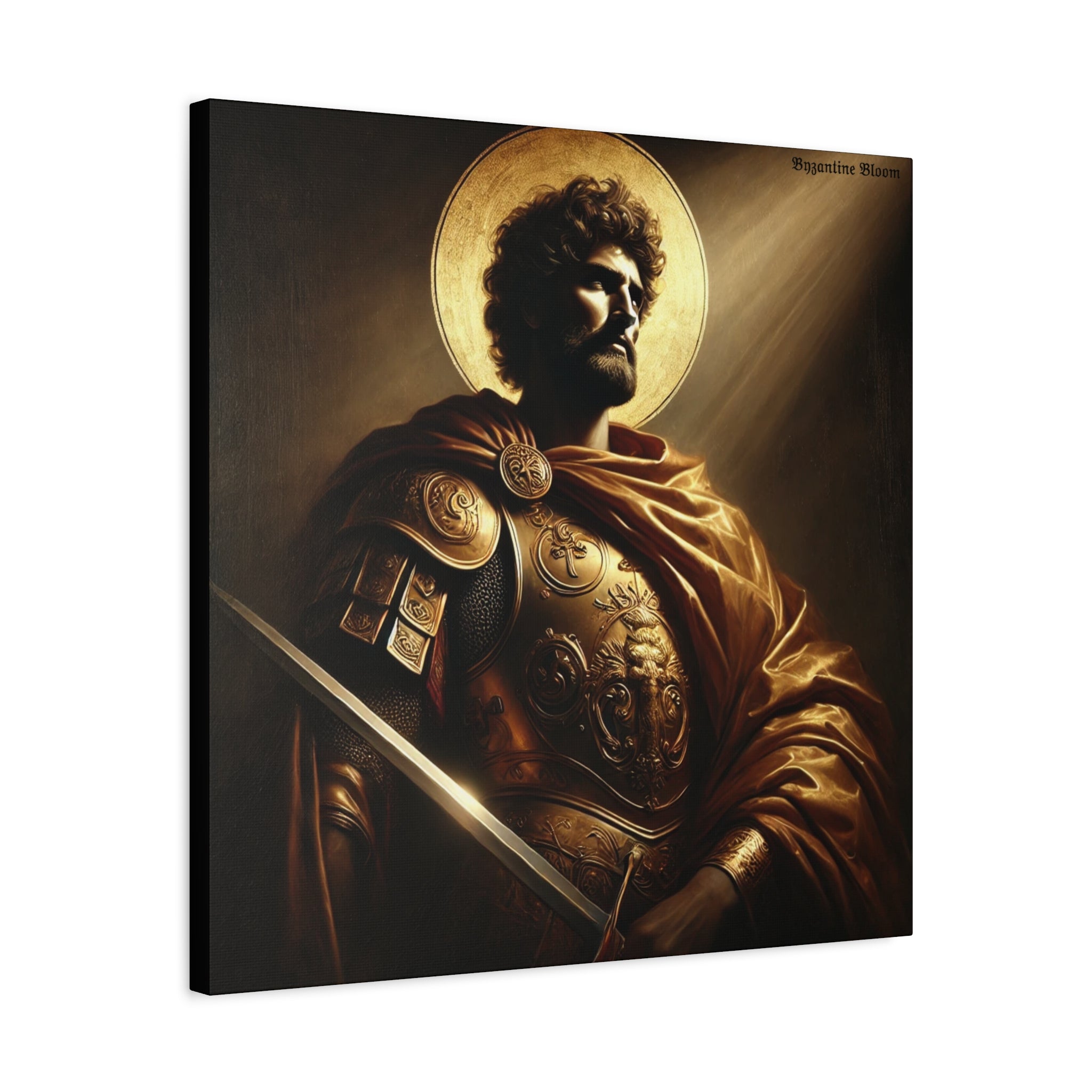 Heroic Saint Matte Canvas Wall Art - 1.25" Stretched