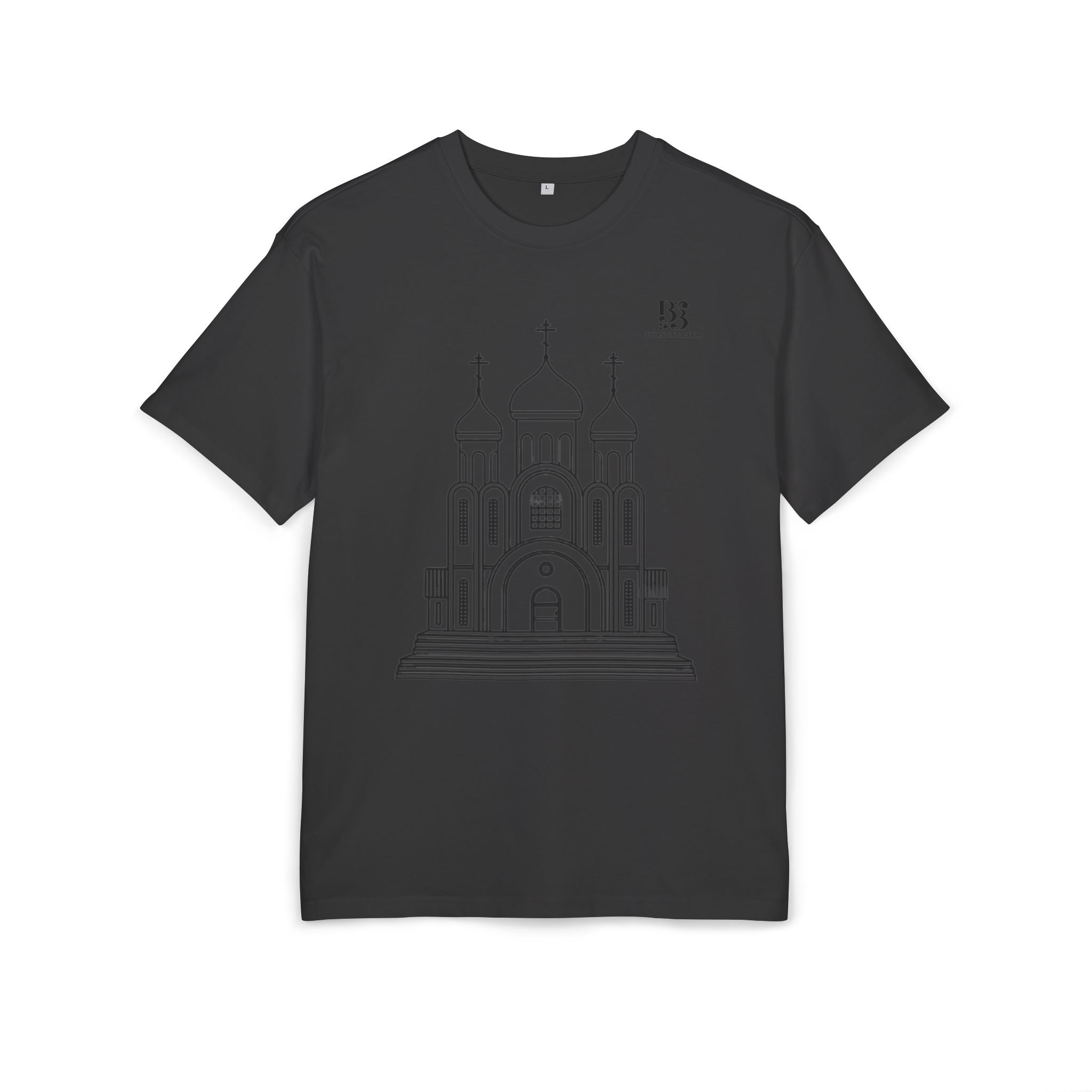 Unisex Oversize Tee with Cathedral Design - Perfect for Everyday Wear or Special Occasions